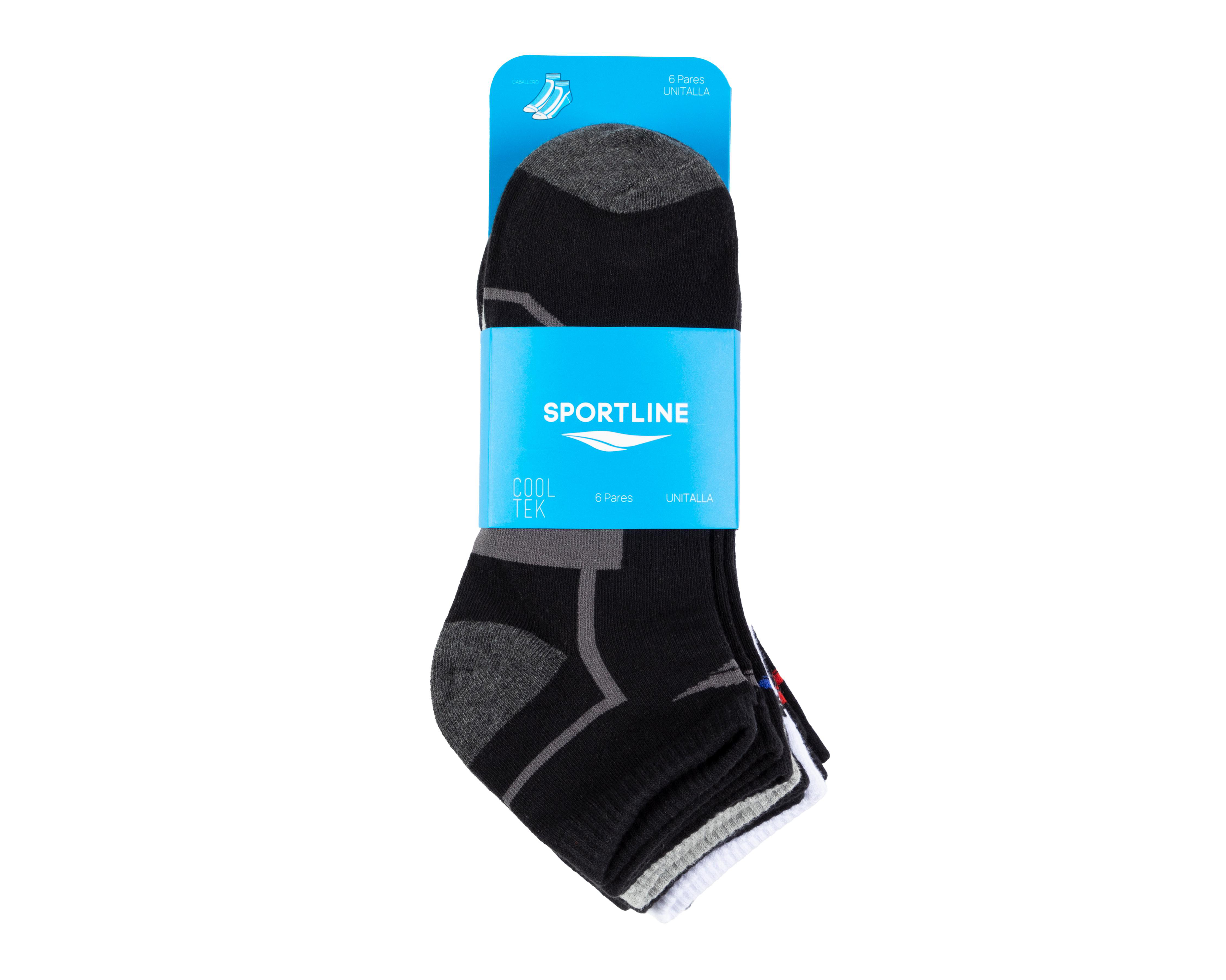 Foto 4 pulgar | Calcetas Deportivas Sportline Cooltek para Hombre 6 Pares