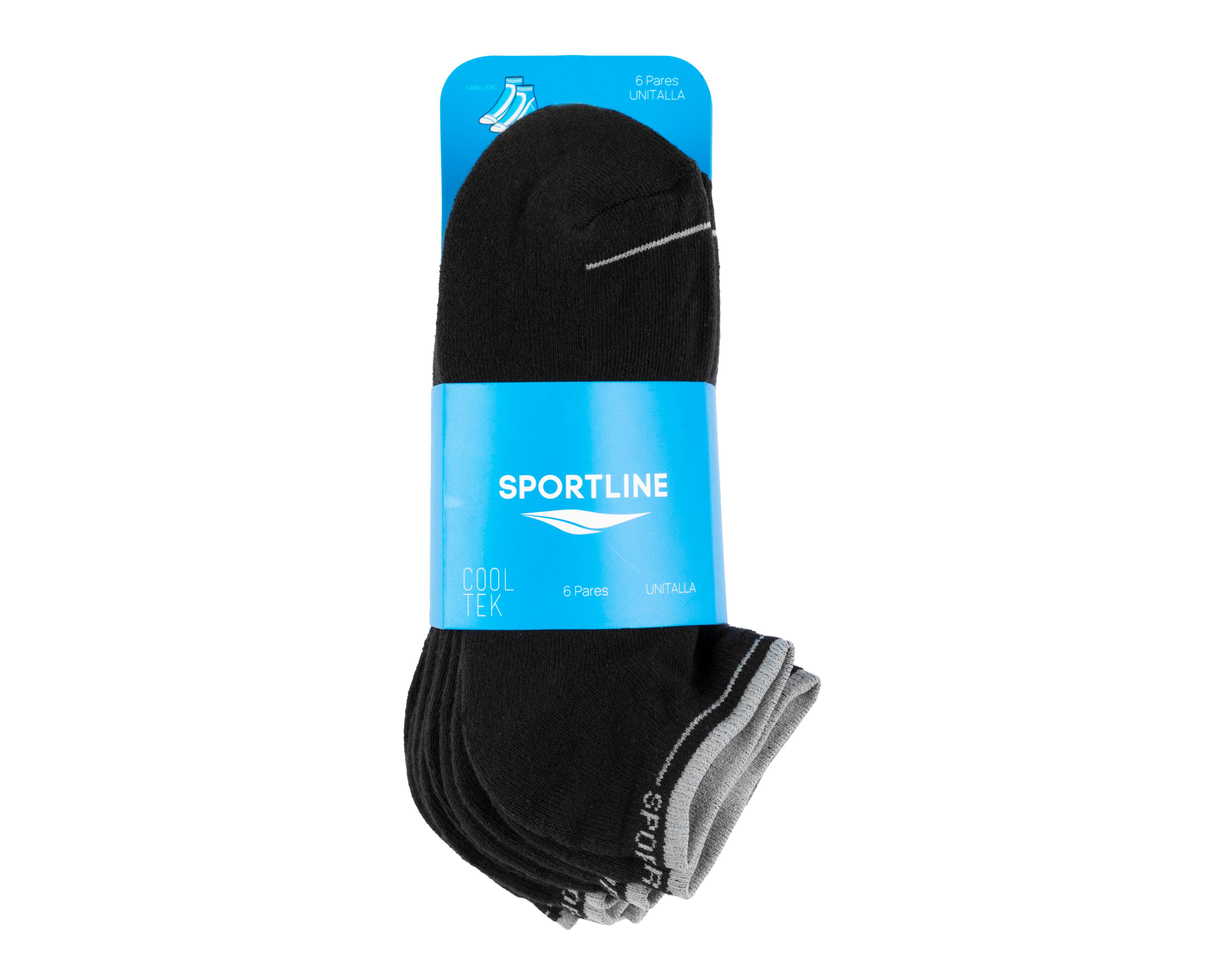 Foto 4 pulgar | Calcetas Deportivas Sportline para Hombre 6 Pares