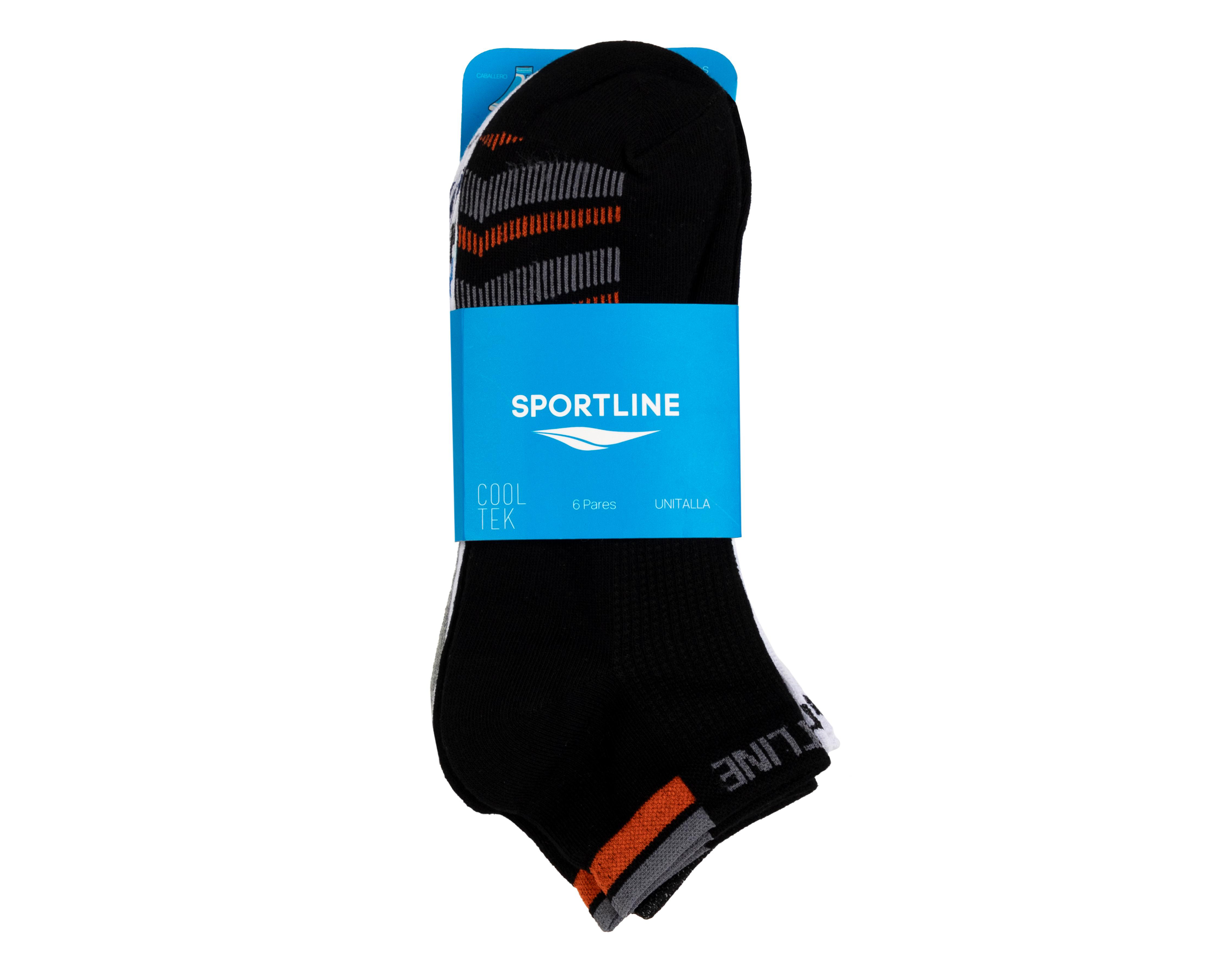 Foto 4 pulgar | Calcetas Deportivas Sportline Cooltek para Hombre 6 Pares