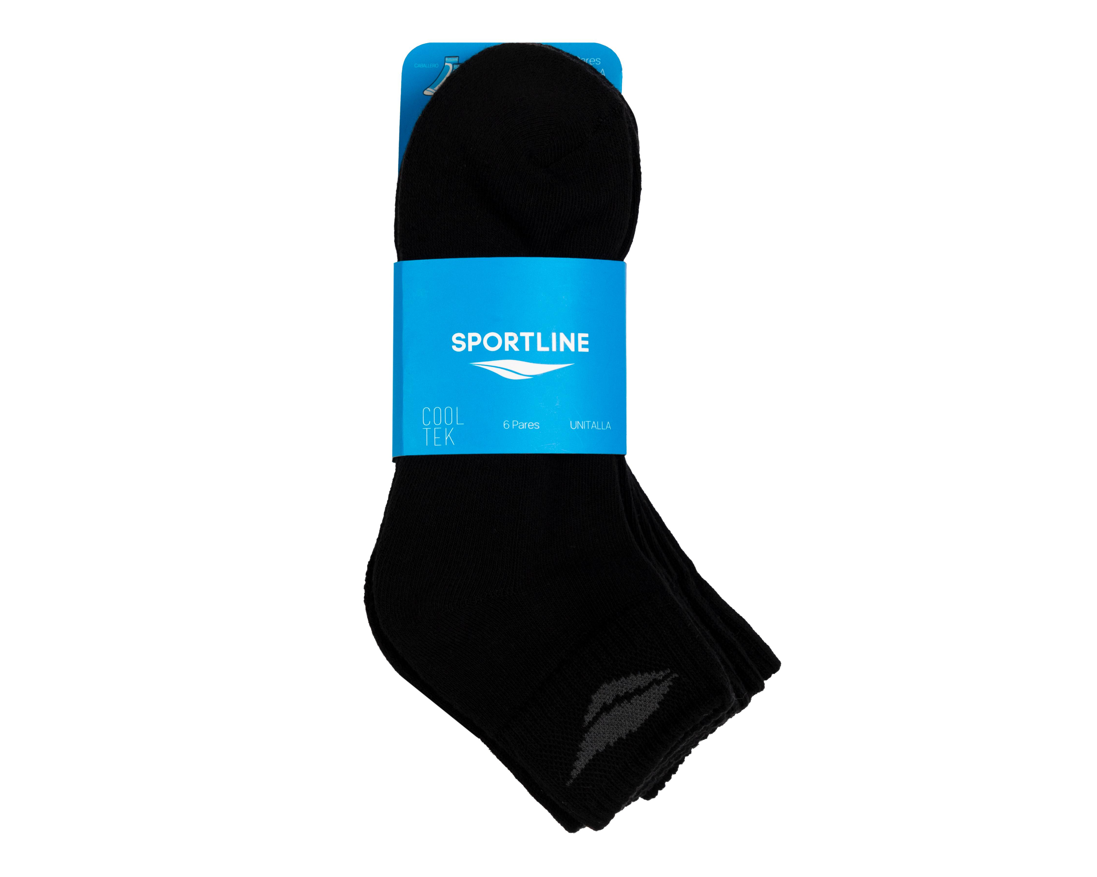 Foto 4 pulgar | Calcetas Deportivas Sportline Cooltek para Hombre 6 Pares