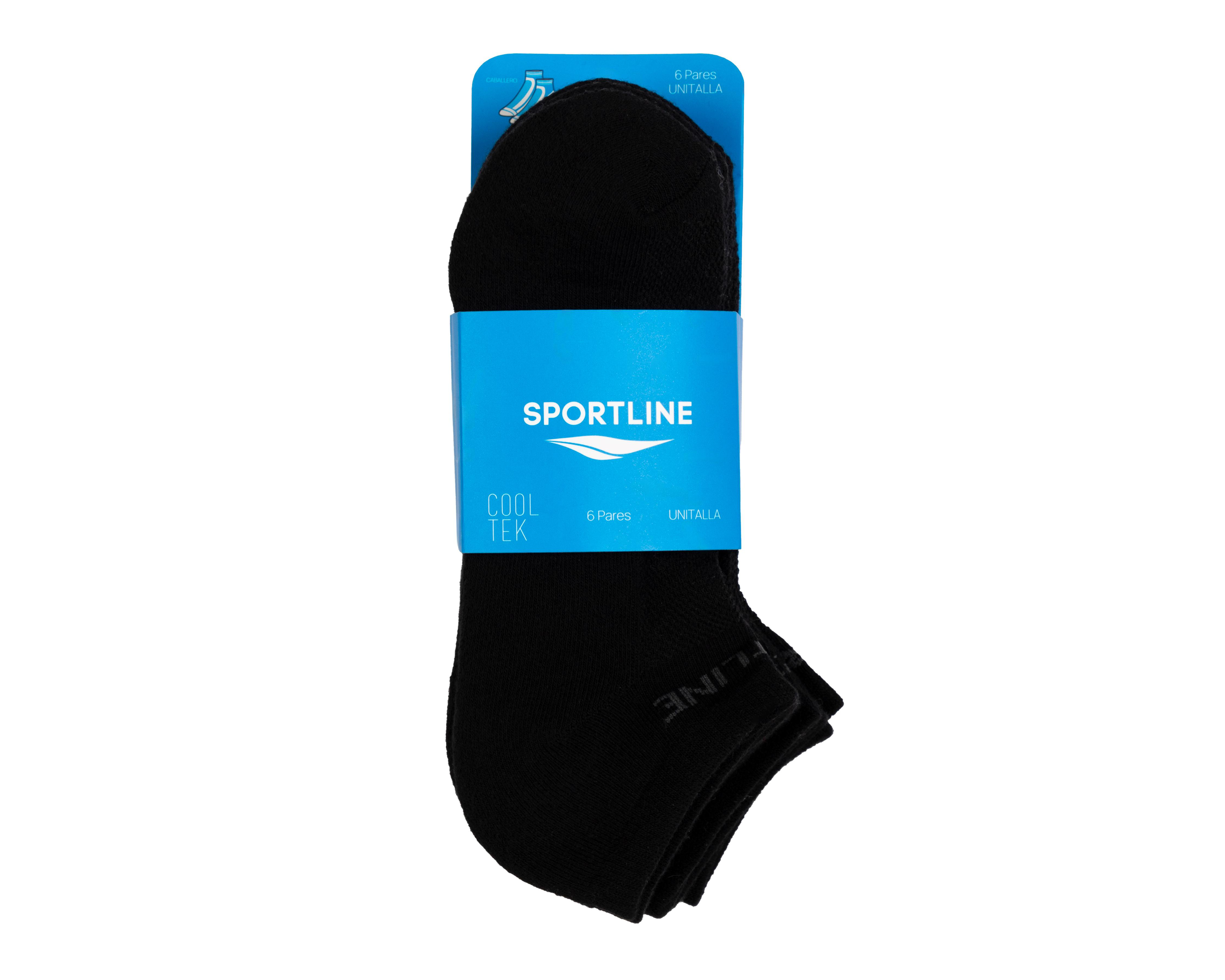Foto 4 pulgar | Calcetas Deportivas Sportline Cooltek para Hombre 6 Pares