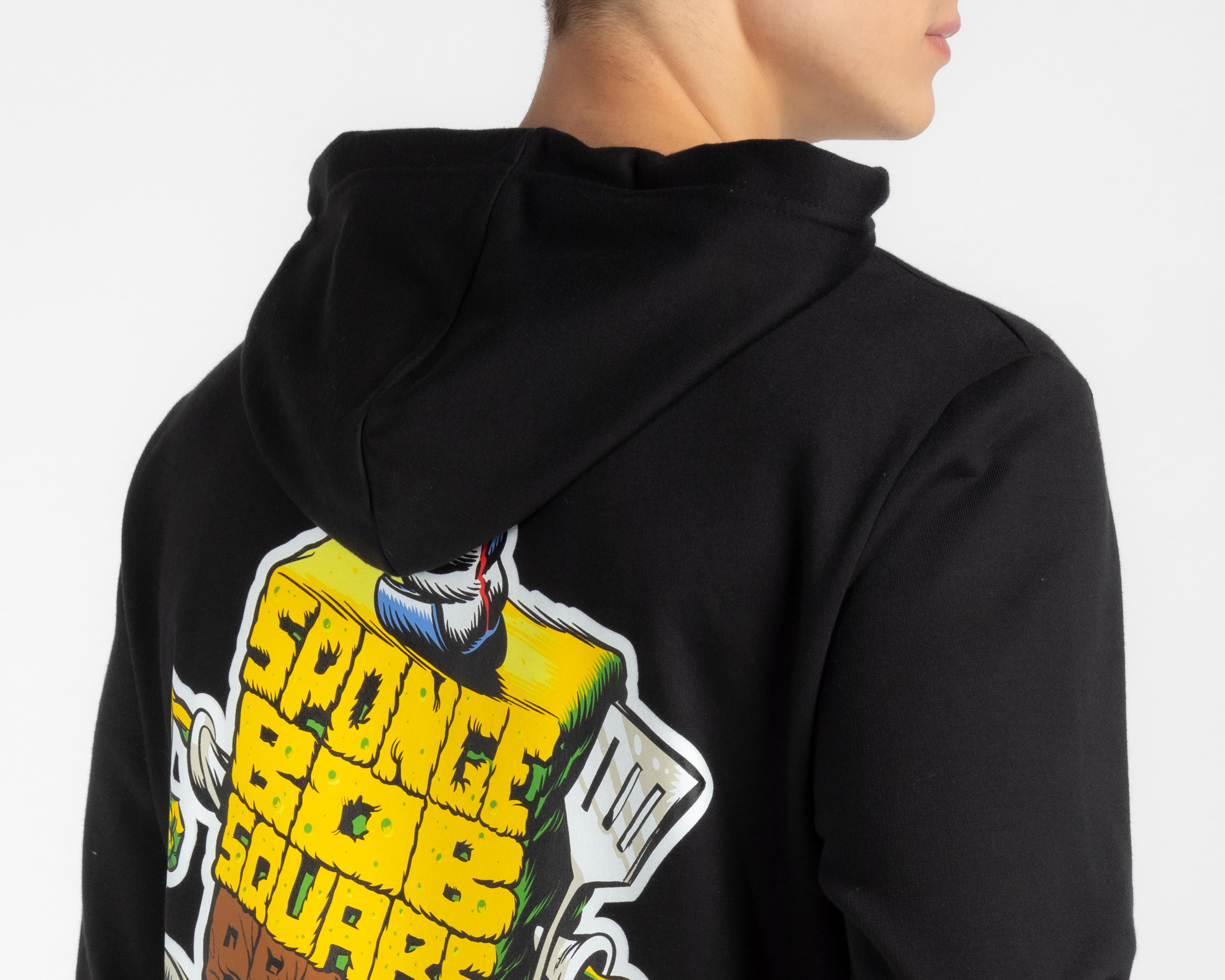 Foto 5 pulgar | Sudadera Bob Esponja con Capucha