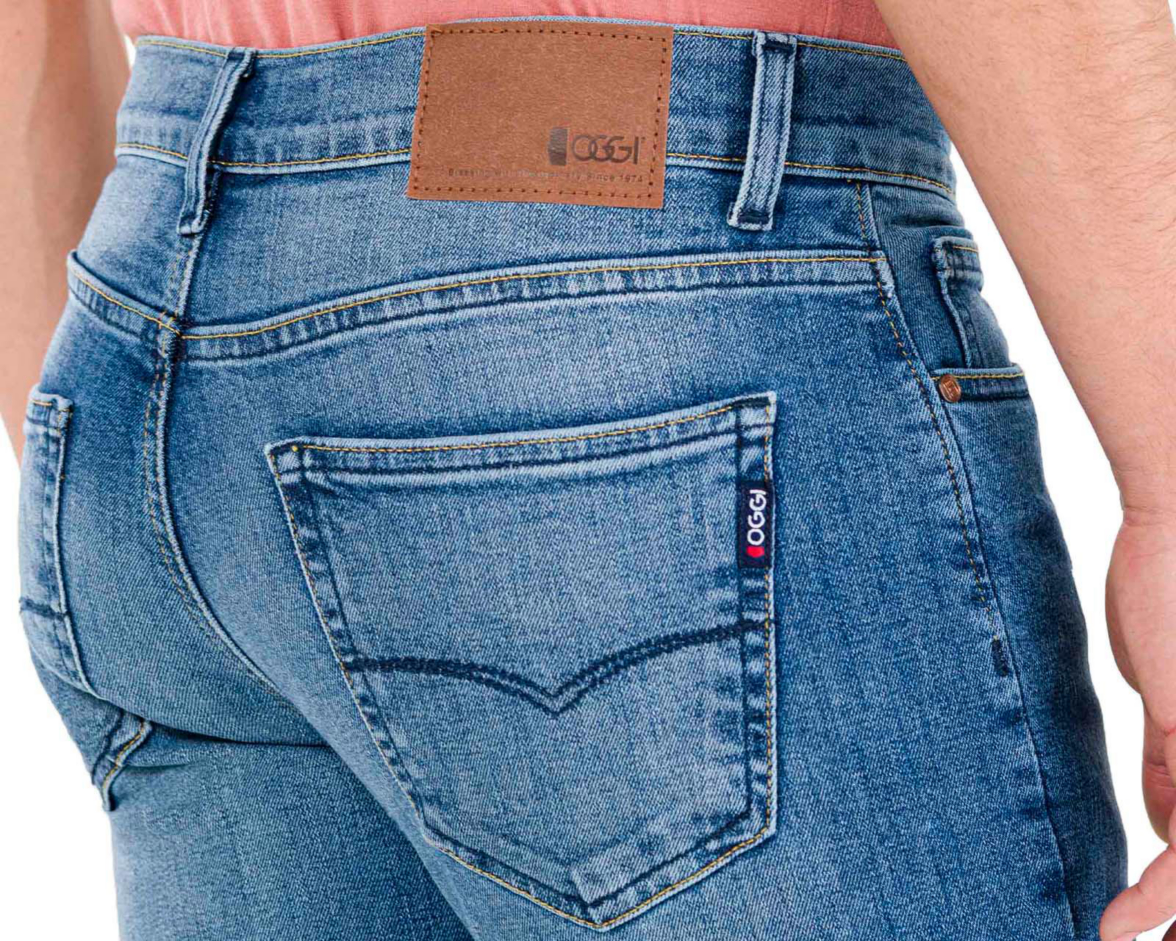 Foto 6 pulgar | Jeans Skinny Oggi Vaxter Avatar Bleach para Hombre