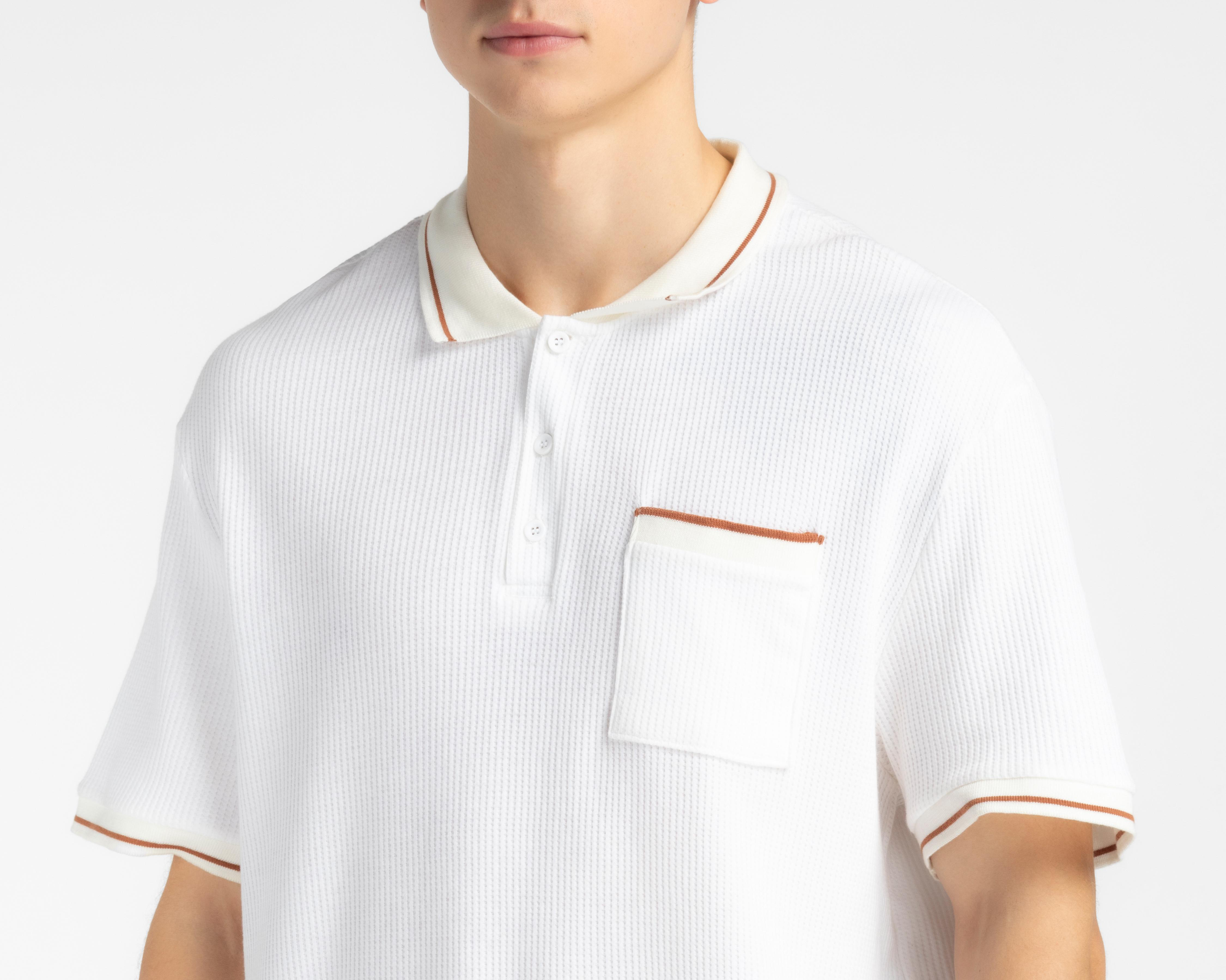 Foto 3 | Playera Polo Porto Sur Blanca para Hombre