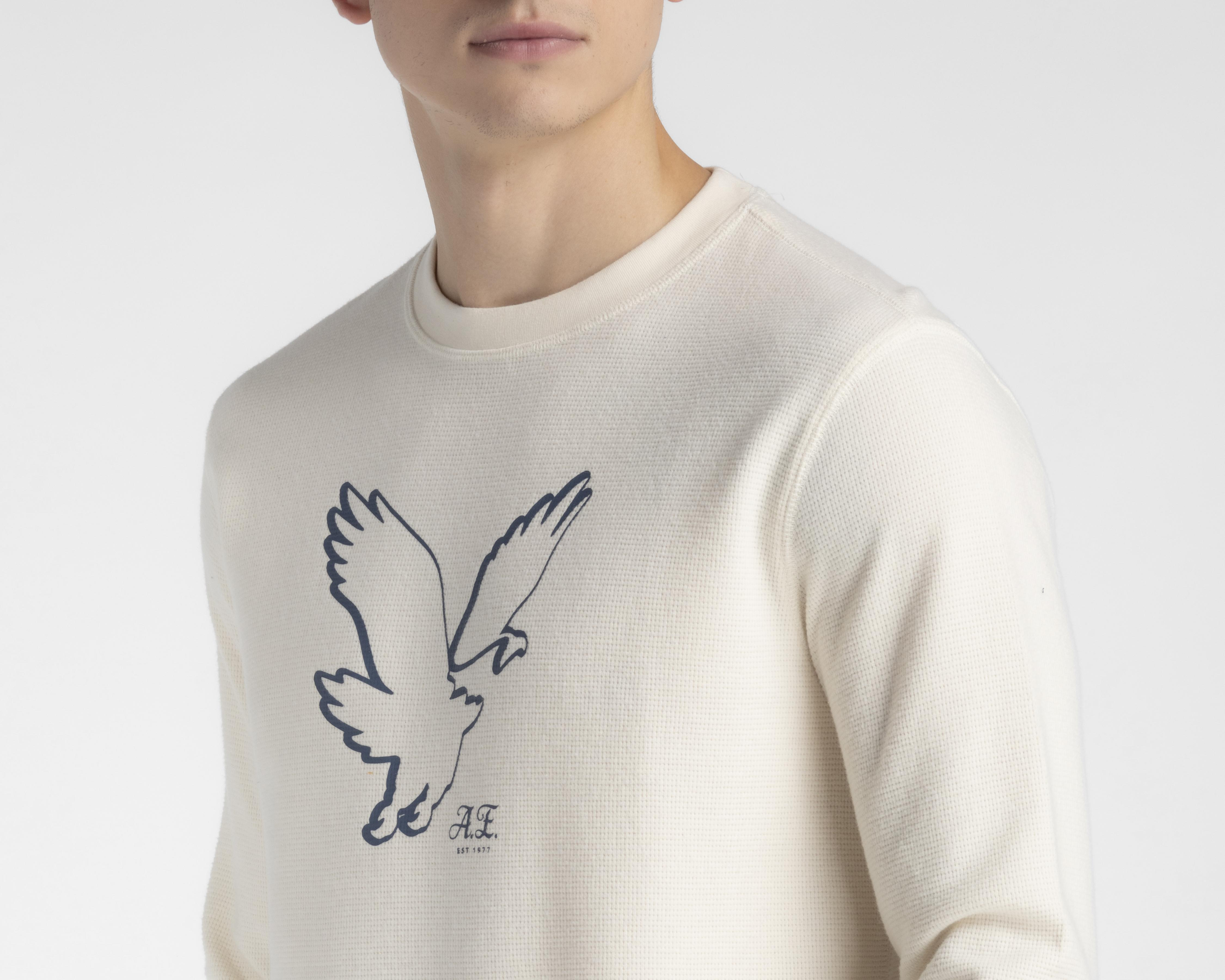 Foto 5 pulgar | Playera American Eagle Cuello Redondo