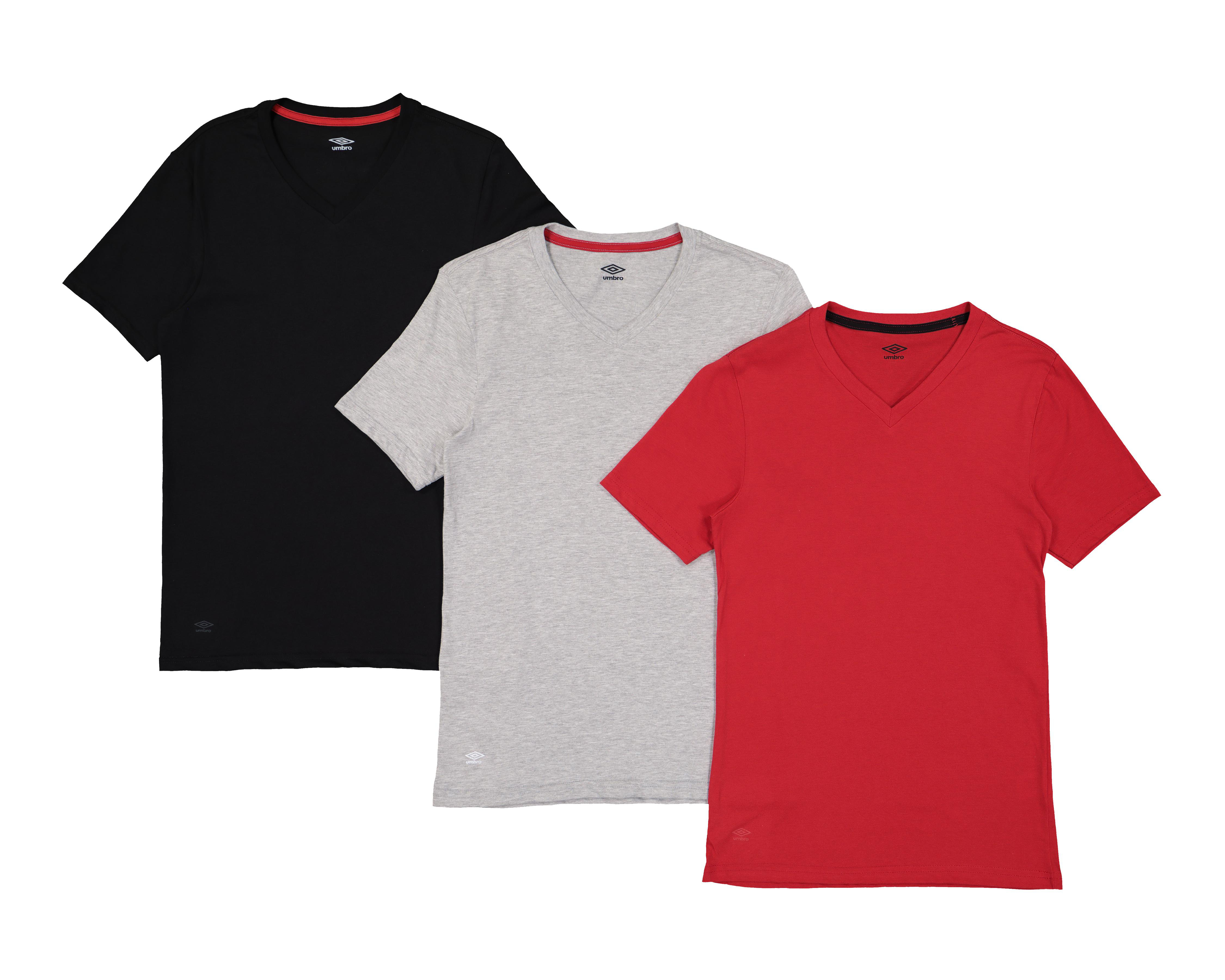 Playera Interior Cuello V Umbro 3 Piezas