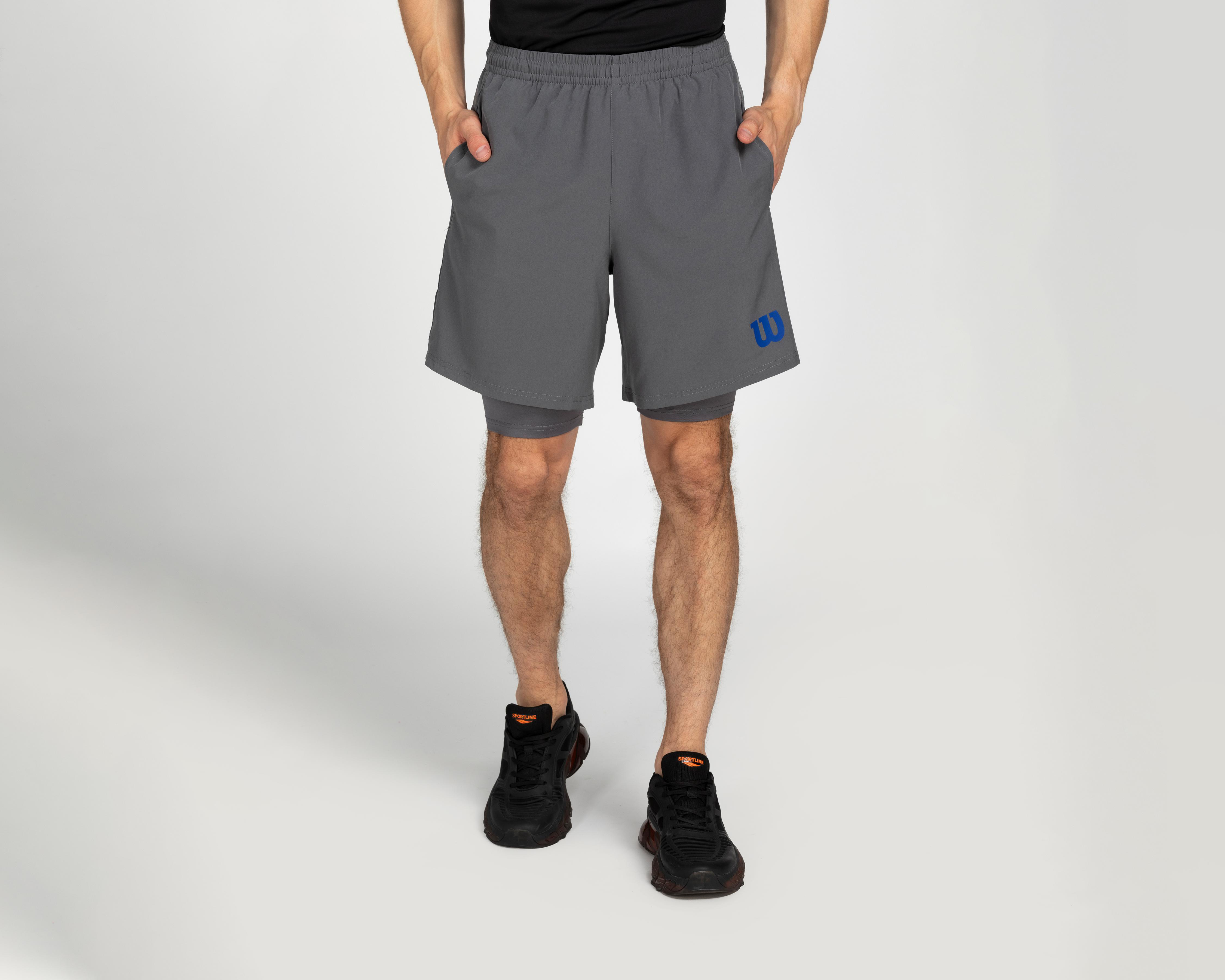 Foto 2 pulgar | Short Biker Wilson para Hombre