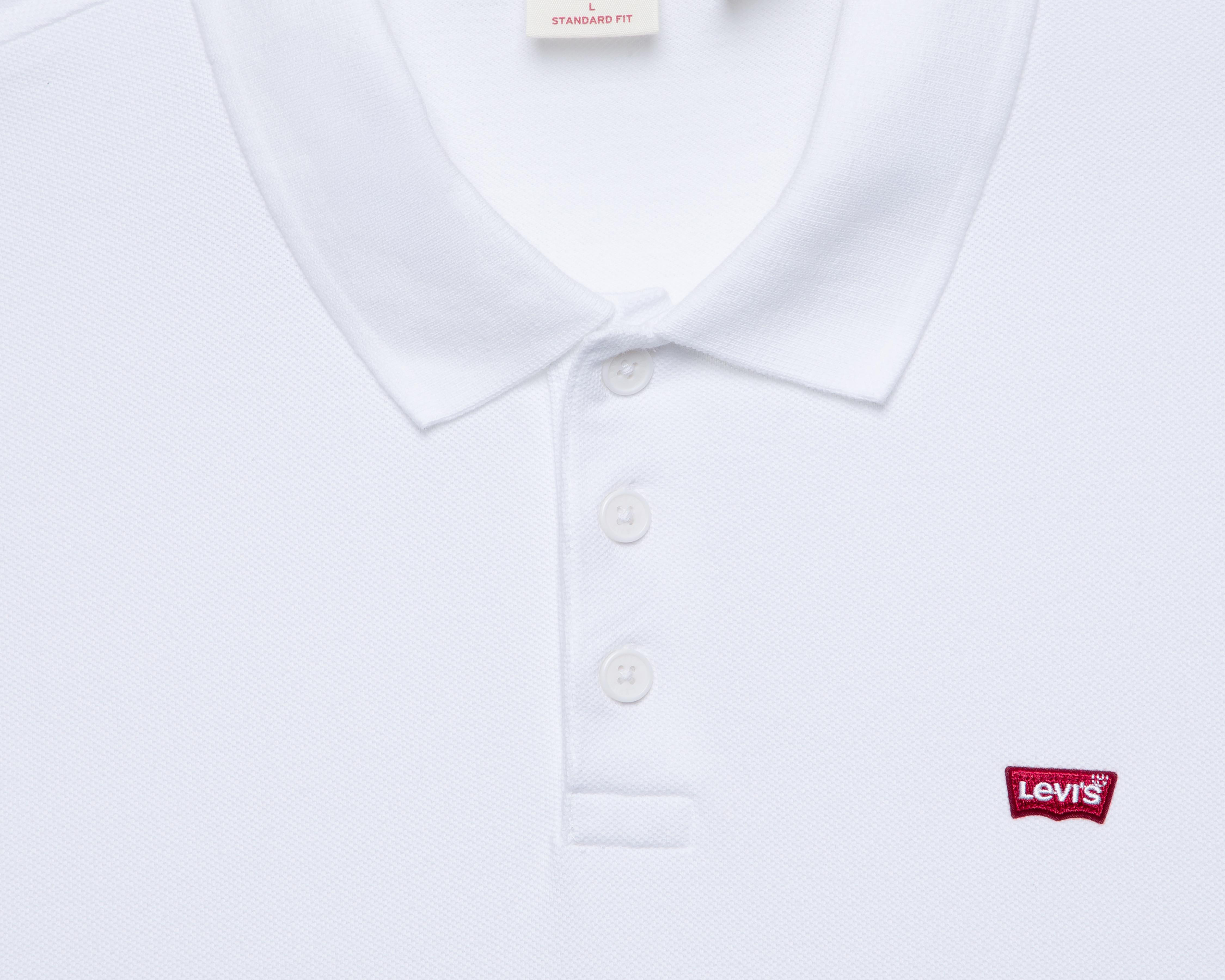 Foto 4 pulgar | Playera Polo Levi's Blanca para Hombre