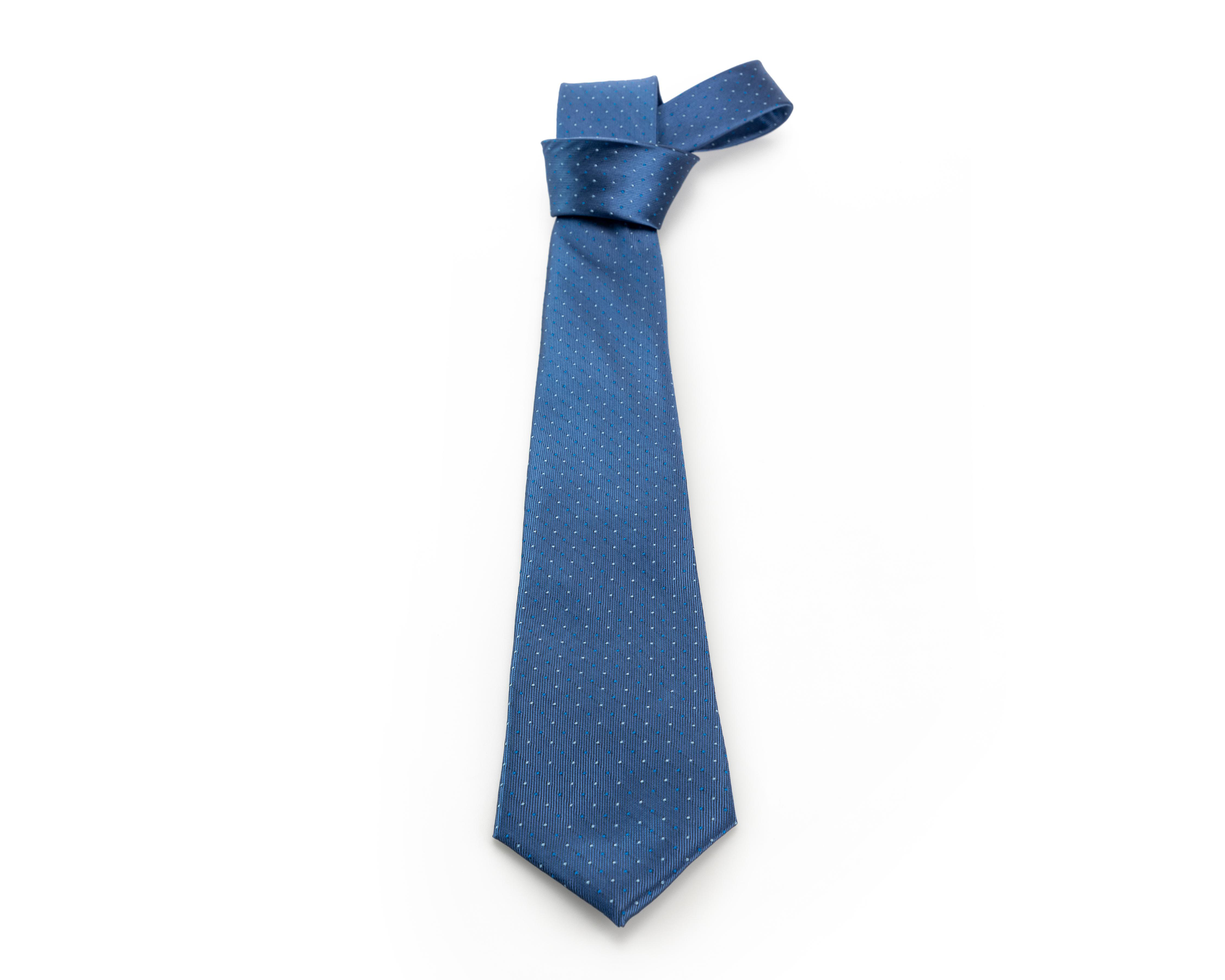 Foto 2 pulgar | Corbata de Puntos Wall Street Azul