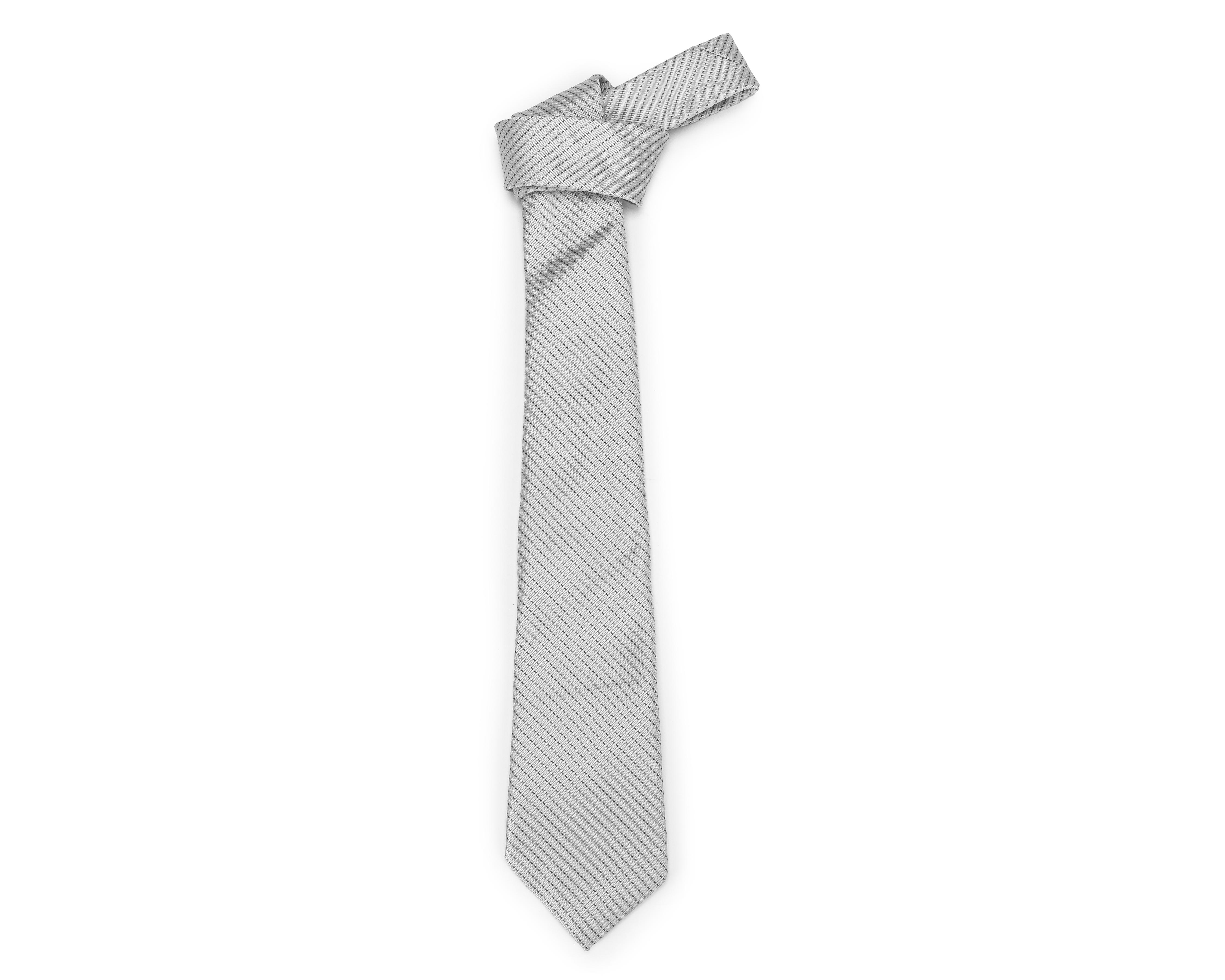 Foto 2 pulgar | Corbata de Rayas Wall Street Gris