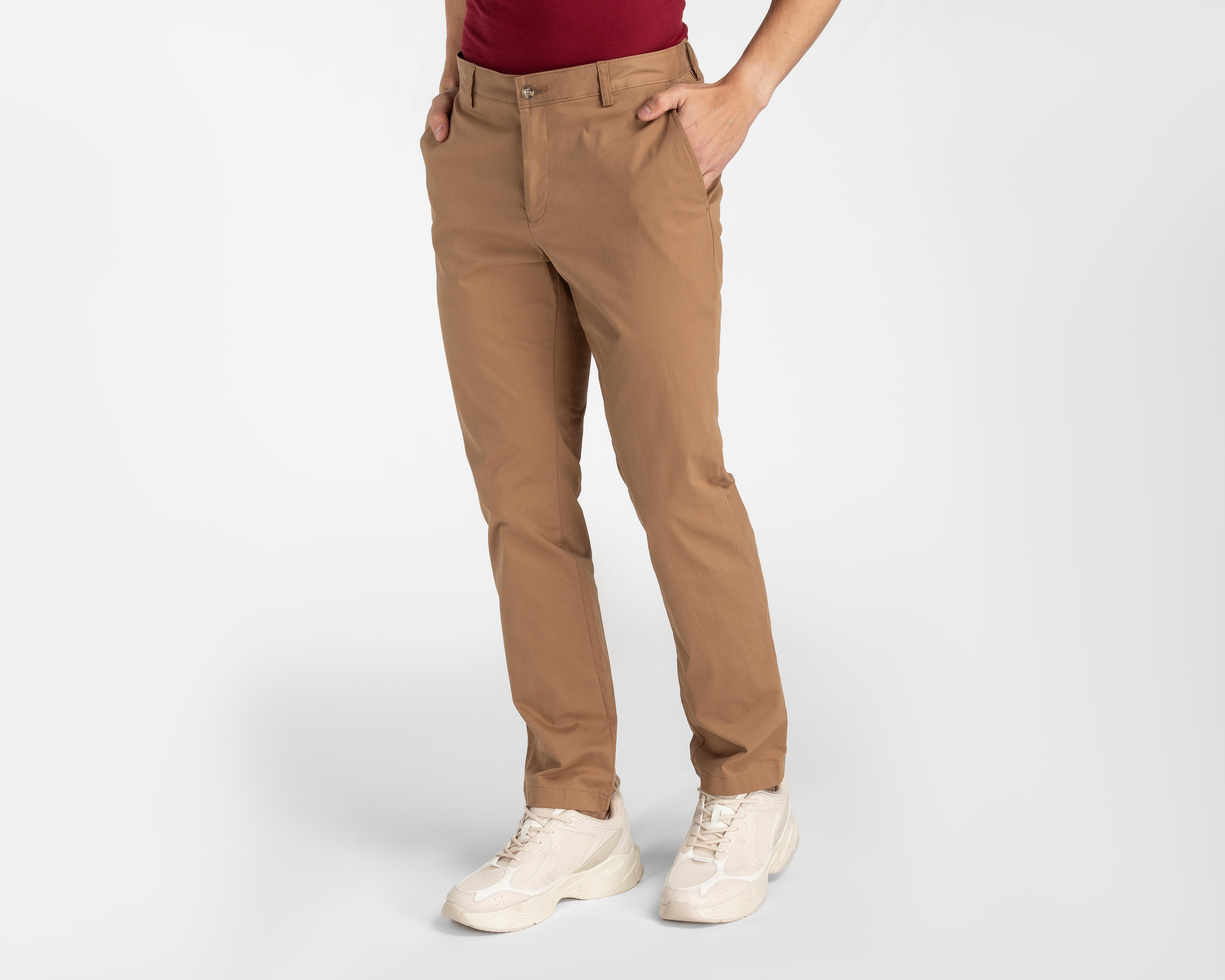 Foto 1 | Pantalón Chino Porto Sur Café para Hombre