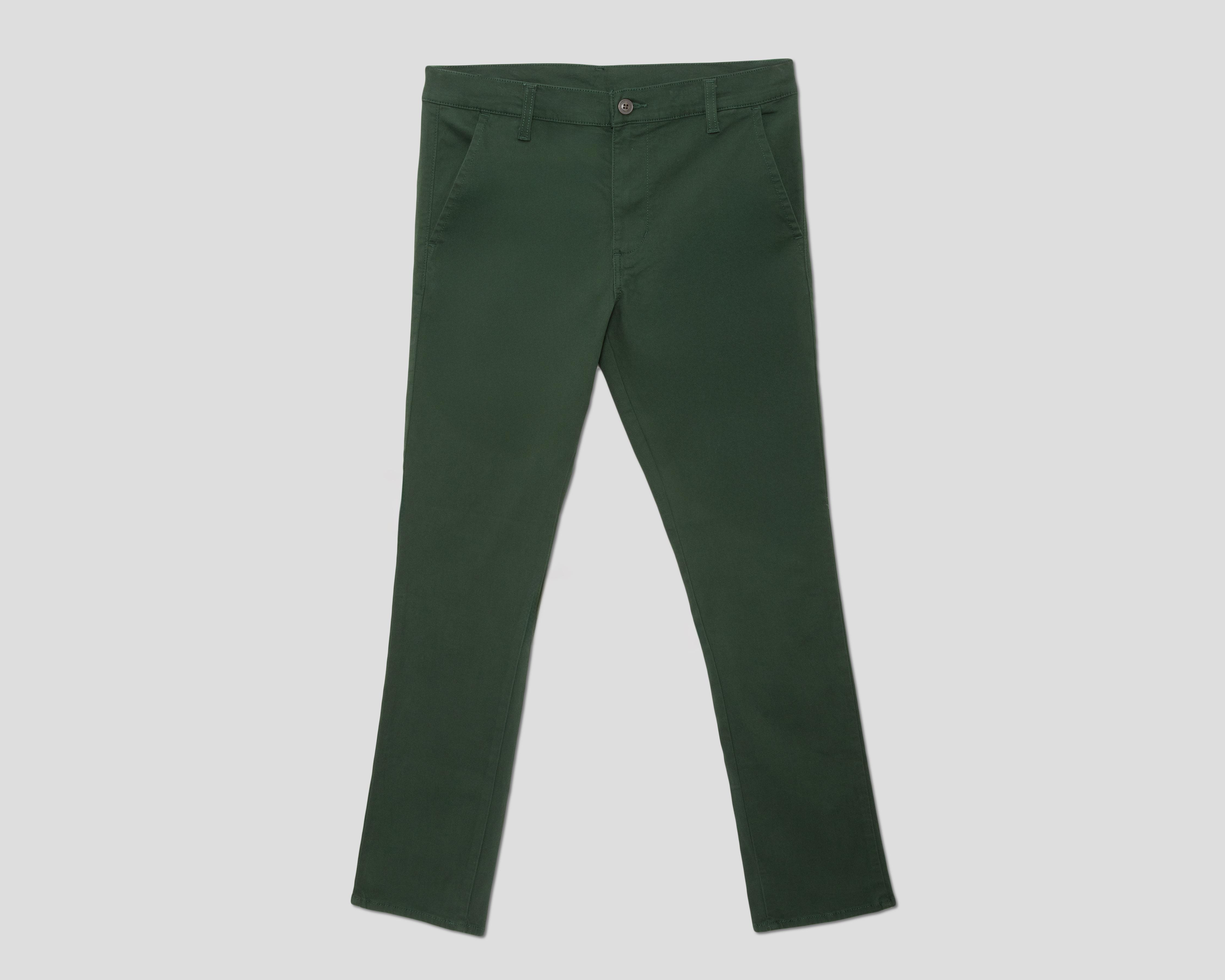 Pantalón de Gabardina Oggi Verde para Hombre