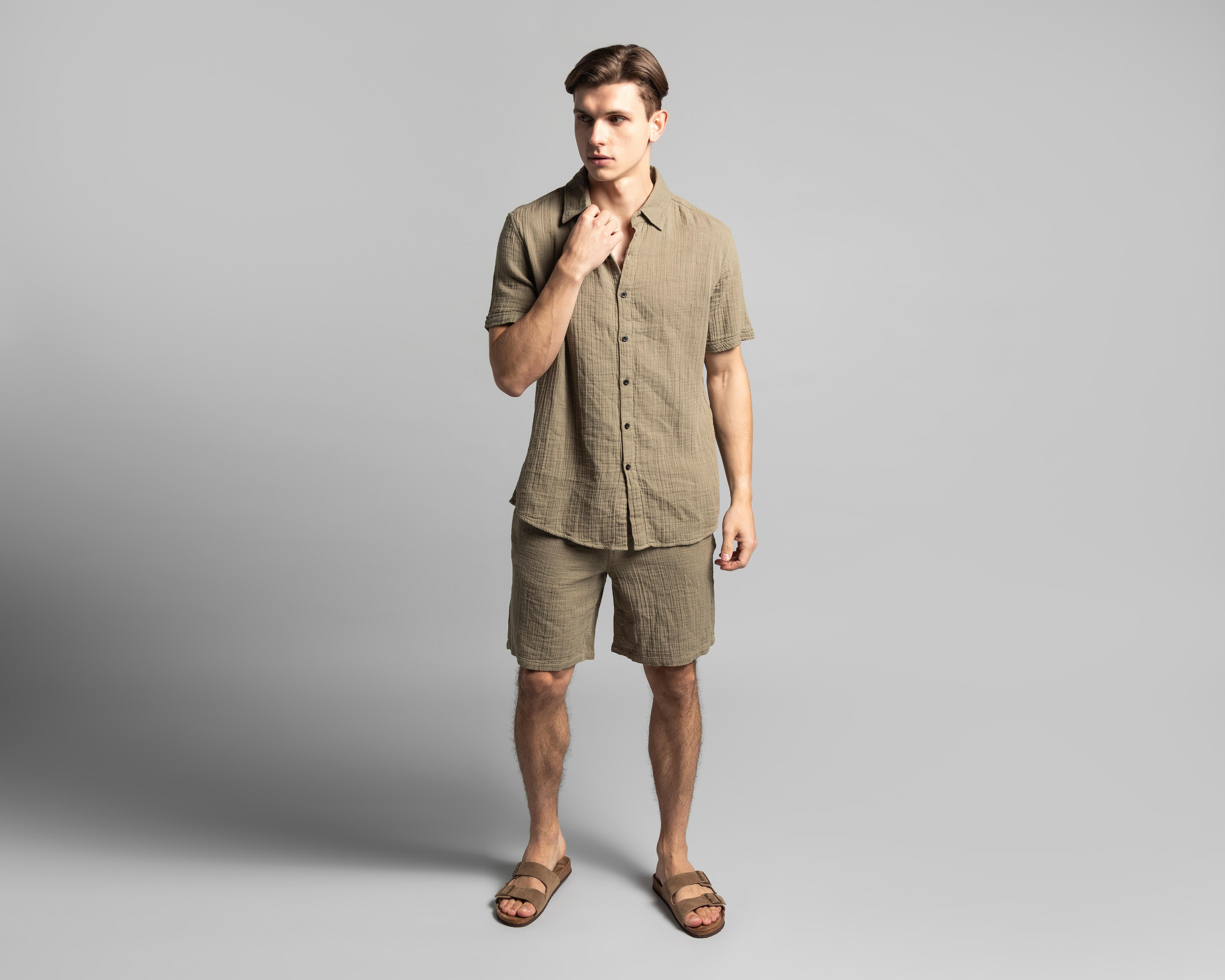 Foto 1 | Conjunto de Short y Camisa Strona para Hombre