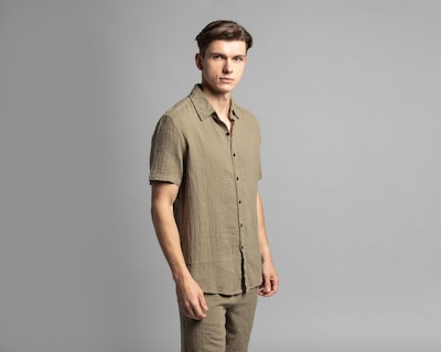Foto 4 | Conjunto de Short y Camisa Strona para Hombre