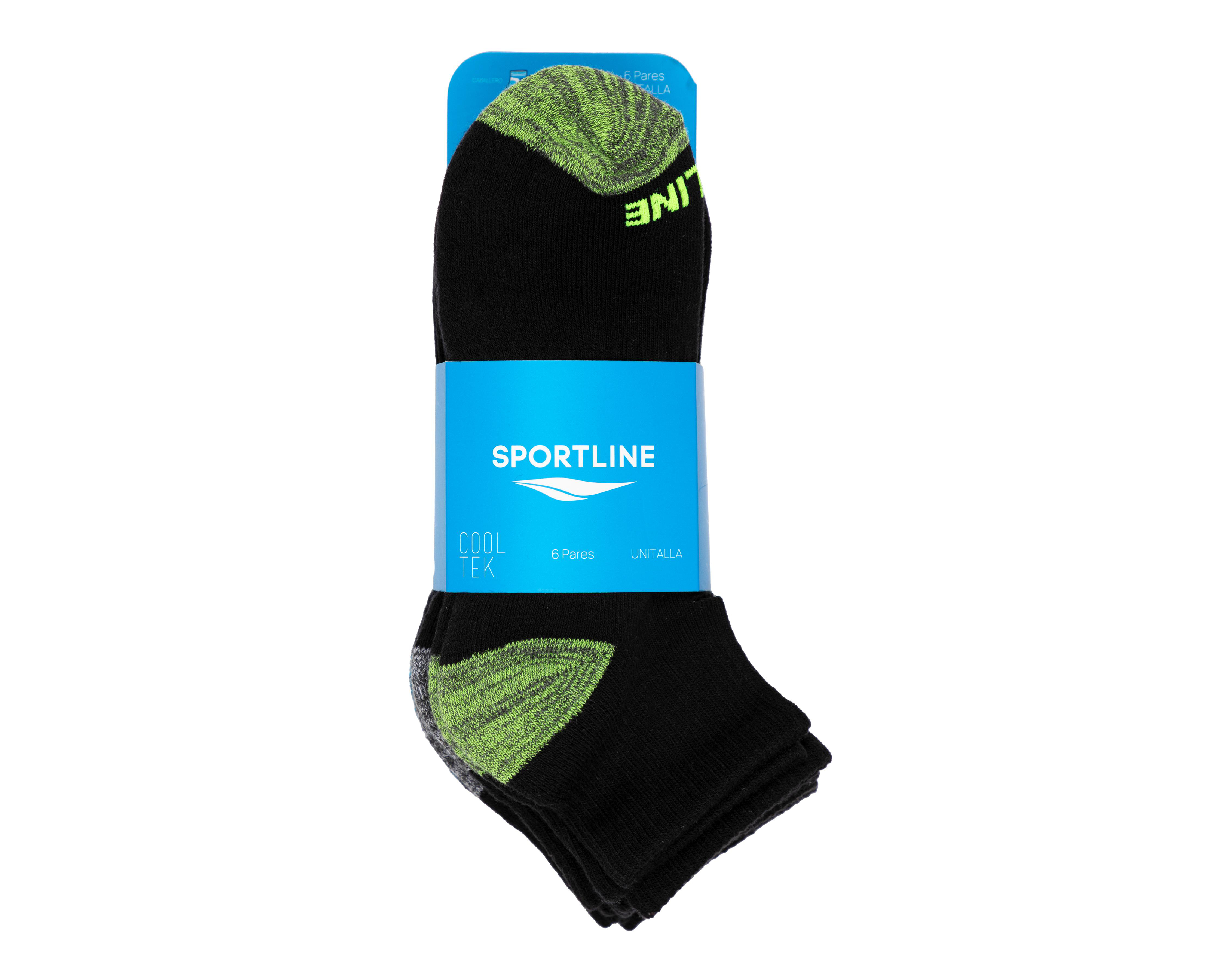 Foto 4 pulgar | Calcetas Deportivas Sportline para Hombre 6 Pares