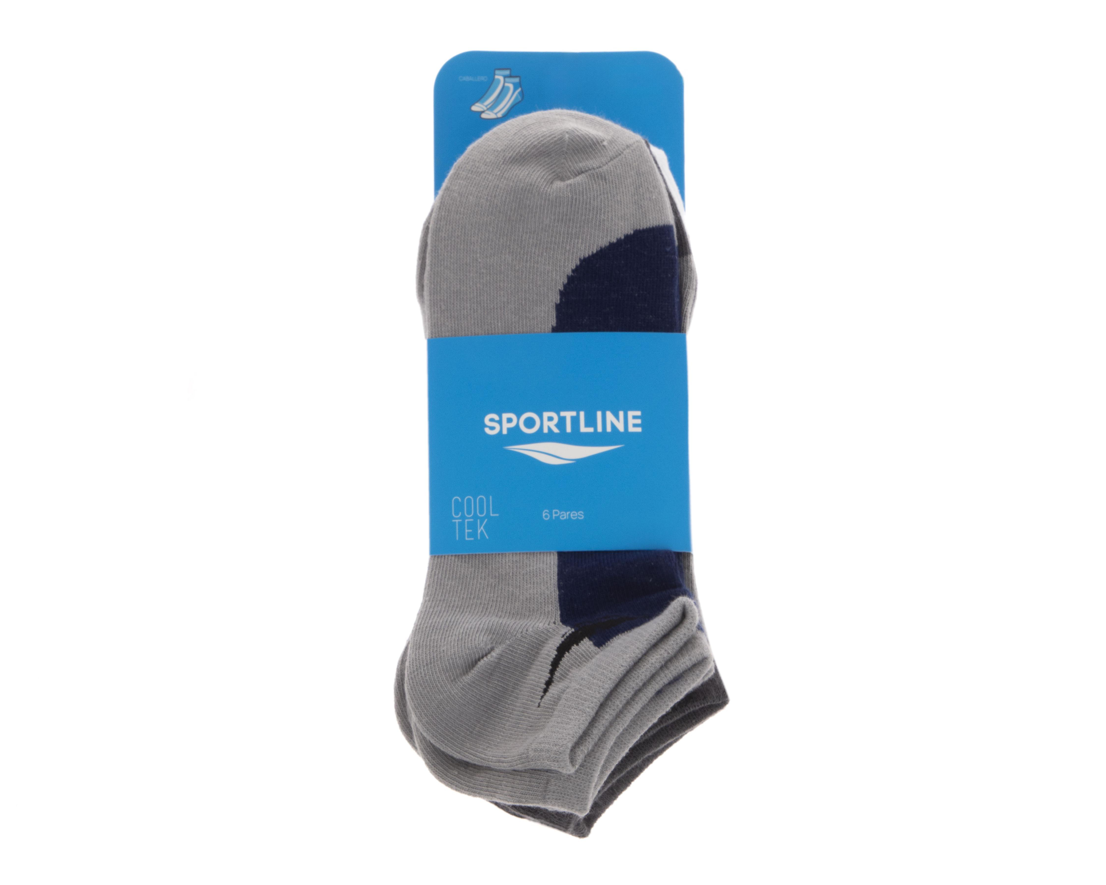 Foto 4 pulgar | Calcetas Deportivas Sportline para Hombre 6 Pares