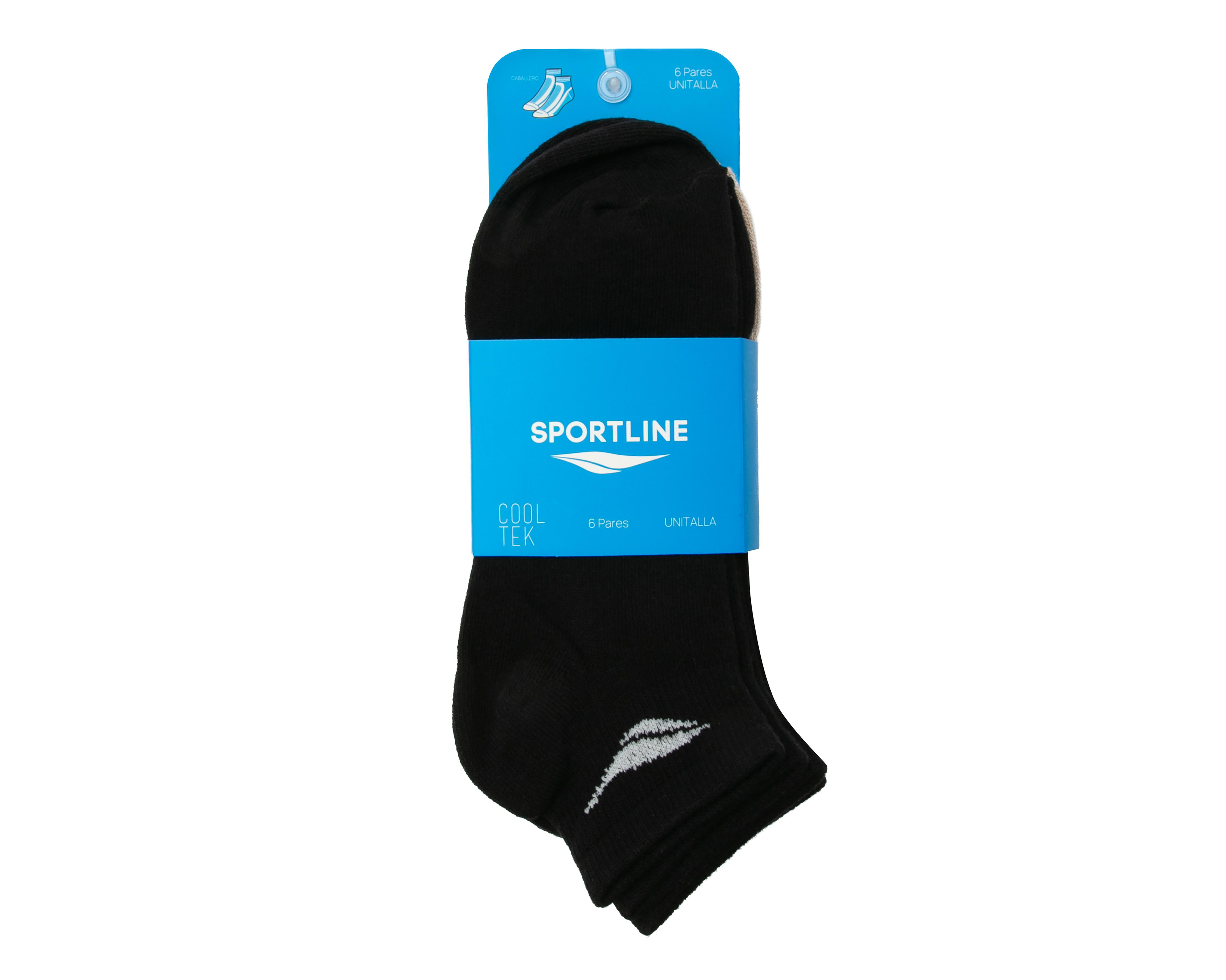 Foto 4 pulgar | Calcetines Deportivos Sportline Cooltek para Hombre 6 Pares