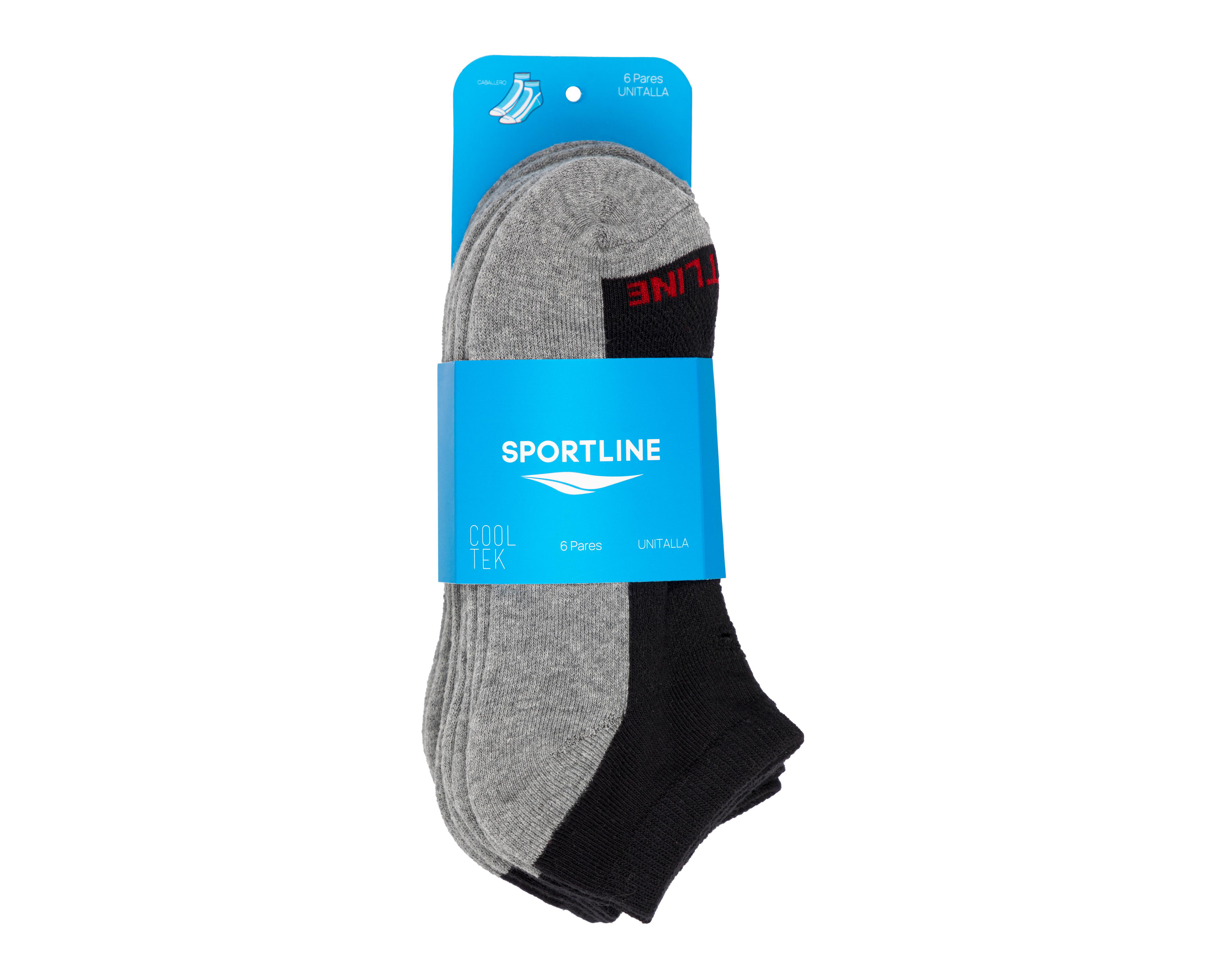 Foto 4 pulgar | Calcetas Deportivas Sportline para Hombre 6 Pares