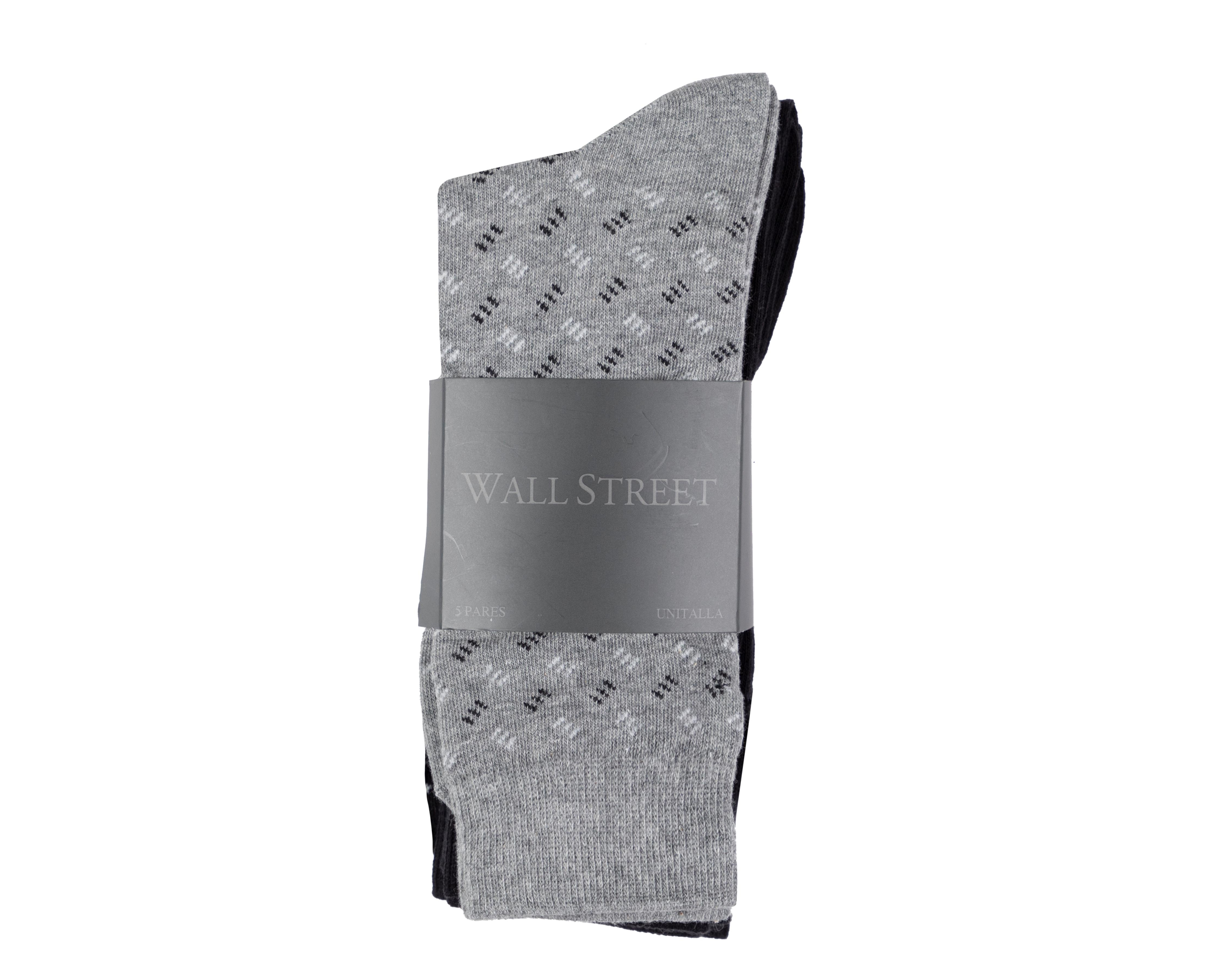 Foto 4 pulgar | Calcetas de Vestir Wall Street para Hombre 5 Pares