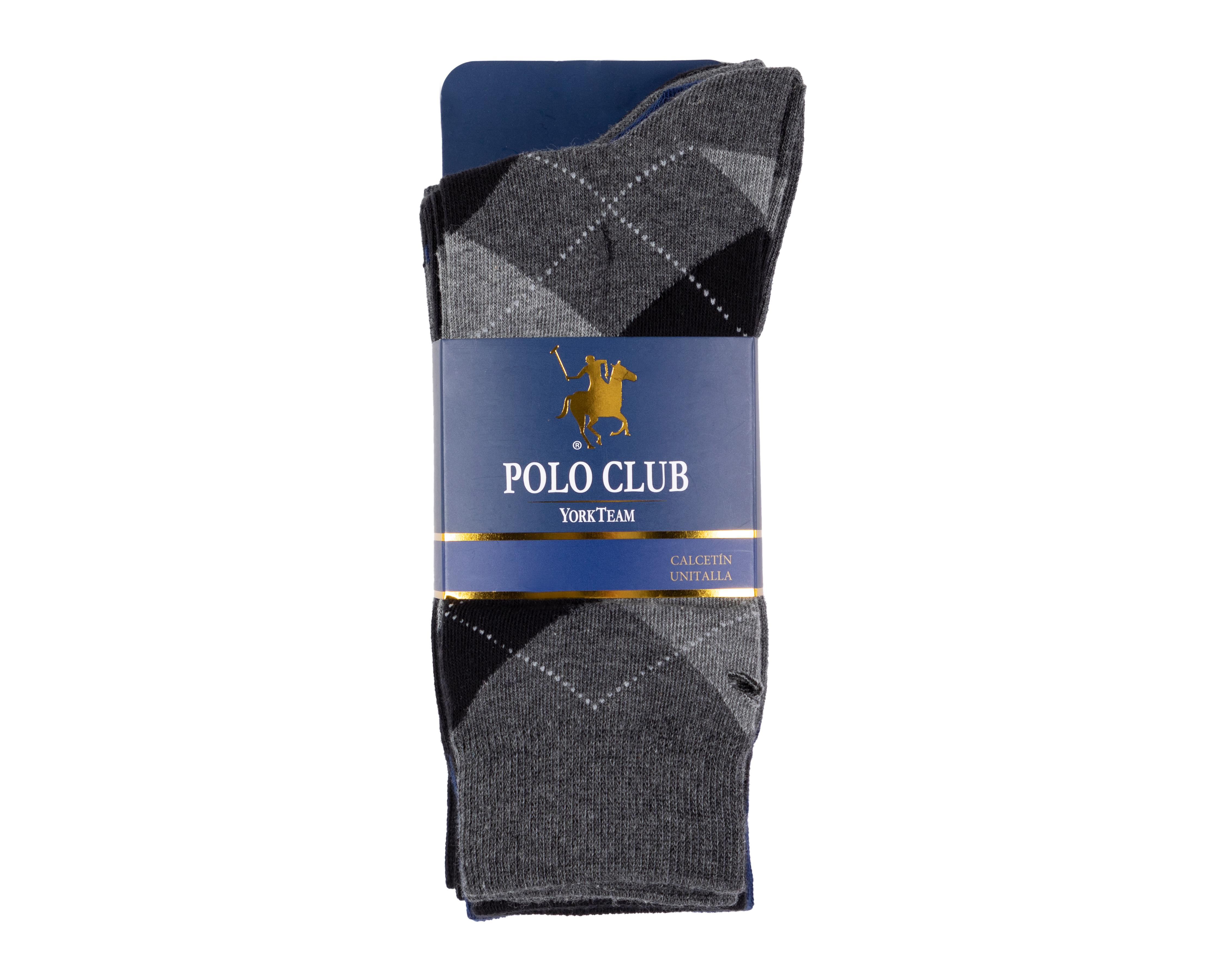 Foto 4 pulgar | Calcetas de Vestir York Team Polo Club para Hombre 5 Pares