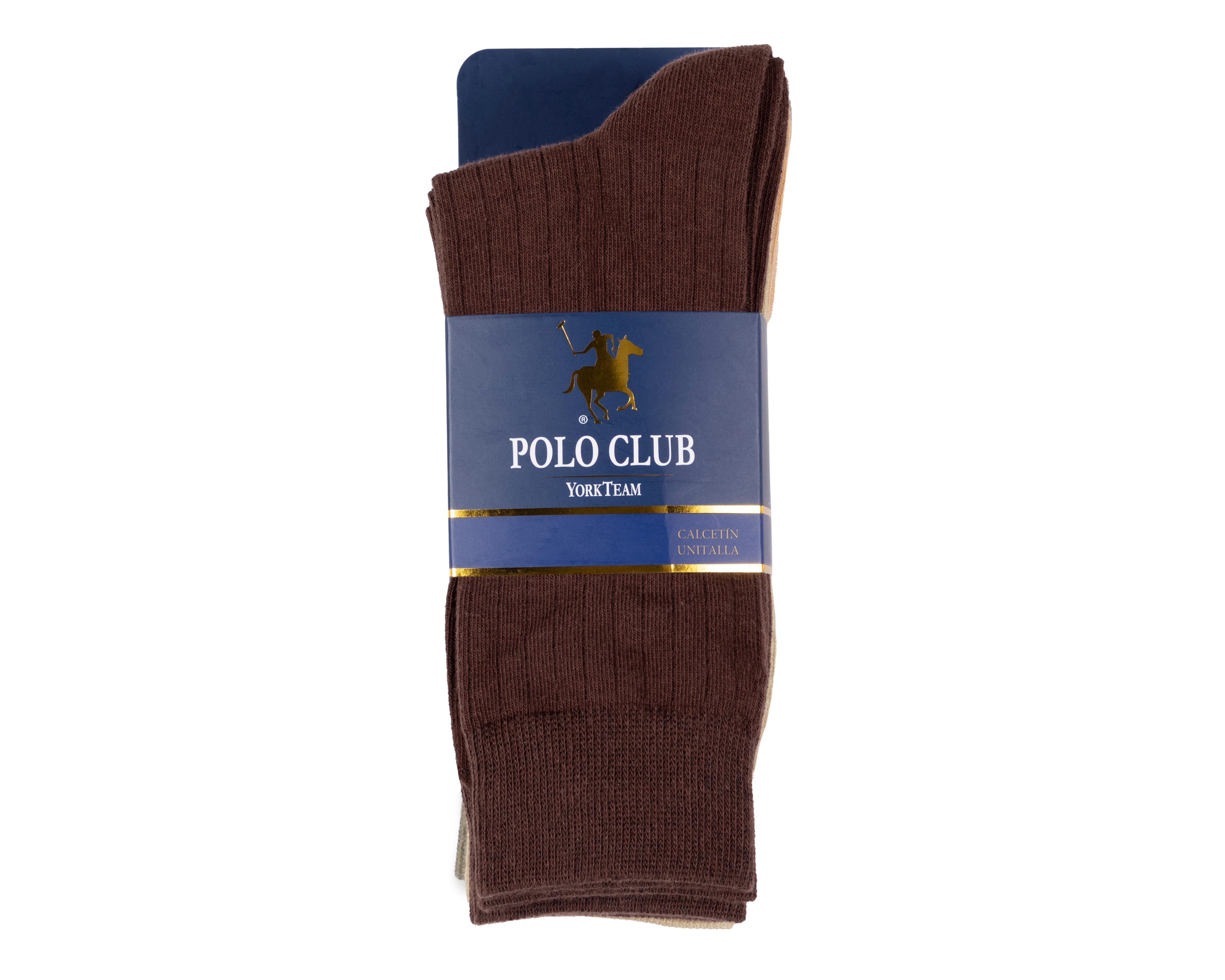 Foto 4 pulgar | Calcetas de Vestir York Team Polo Club para Hombre 5 Pares