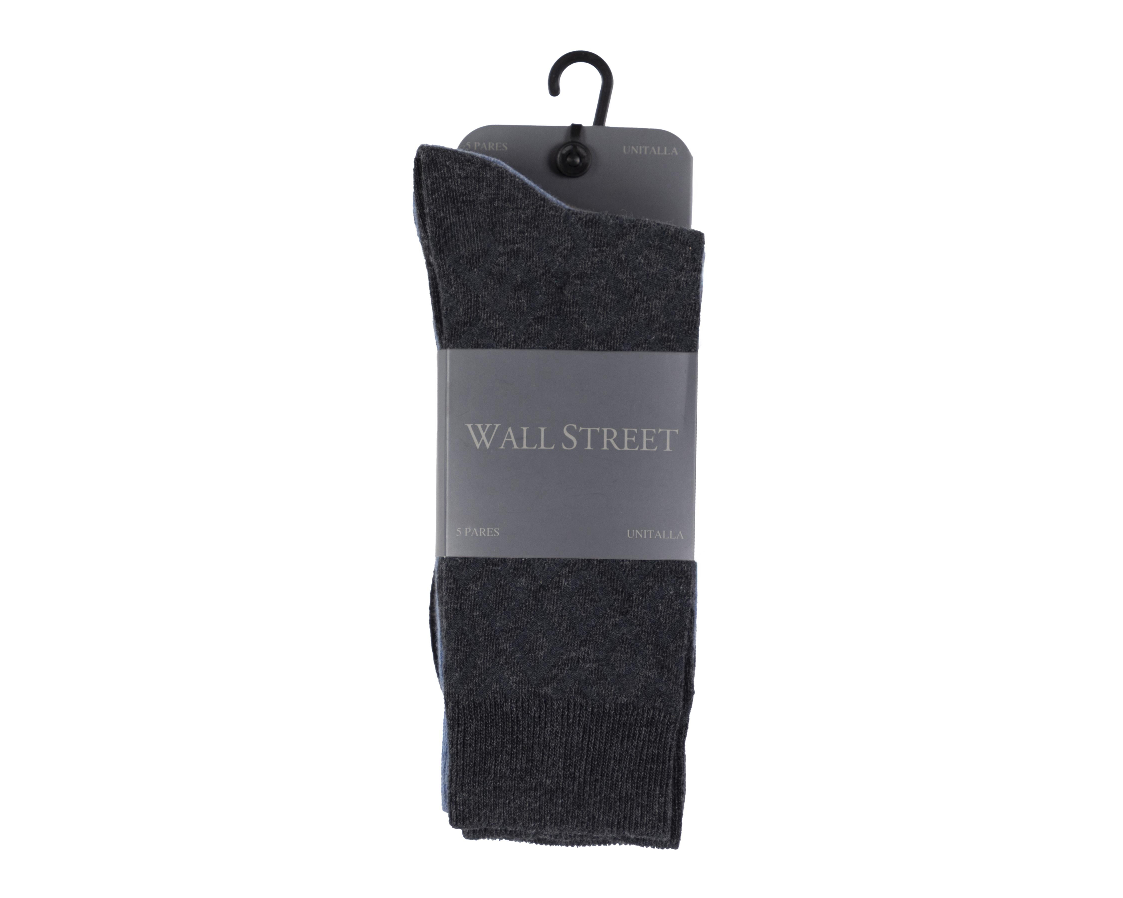 Foto 4 pulgar | Calcetas de Vestir Wall Street para Hombre 5 Pares