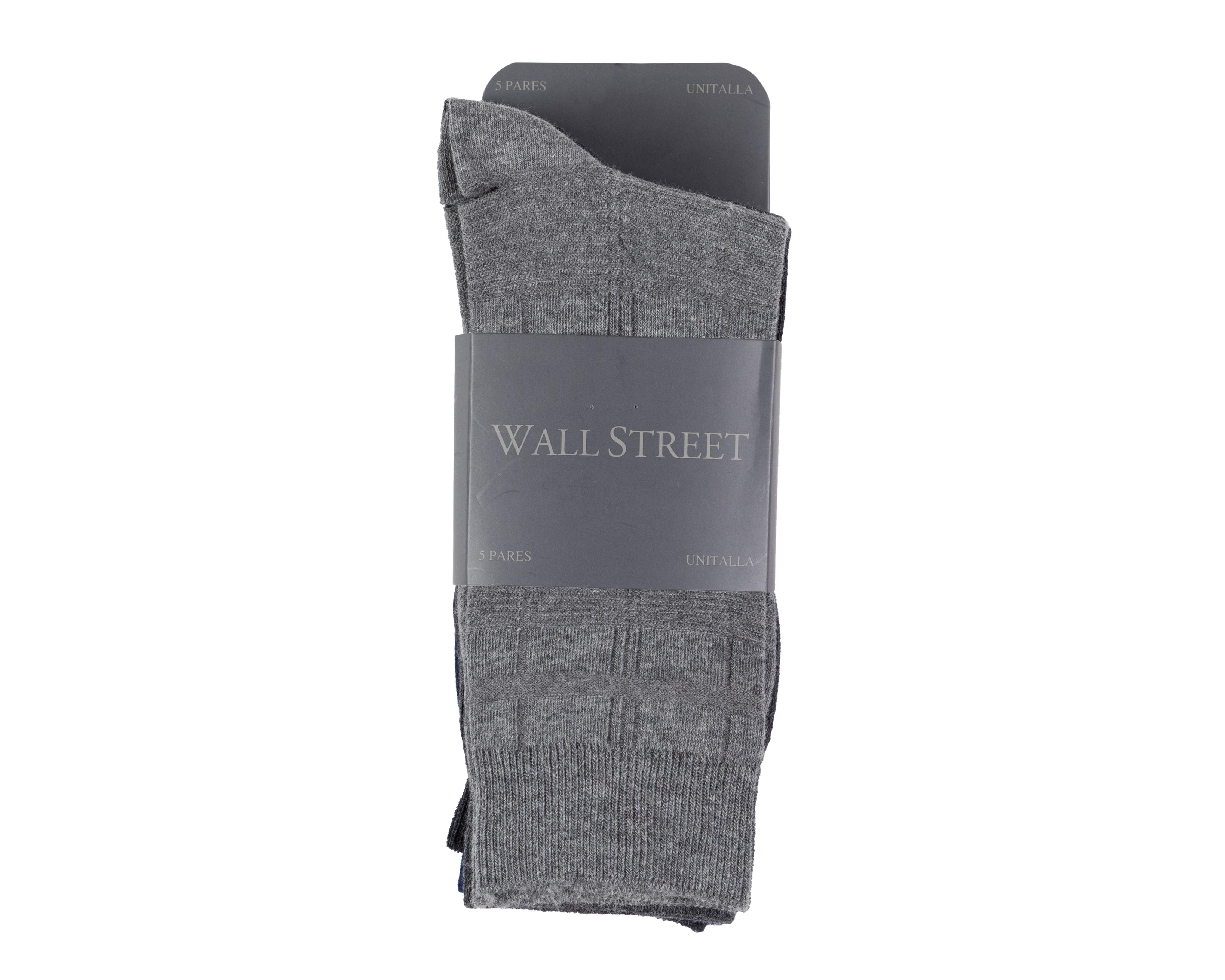 Foto 4 pulgar | Calcetas de Vestir Wall Street para Hombre 5 Pares