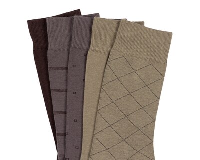 Foto 2 | Calcetas de Vestir Wall Street para Hombre 5 Pares