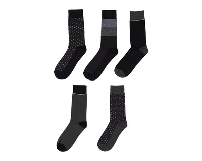 Foto 1 | Calcetas de Vestir Wall Street para Hombre 5 Pares