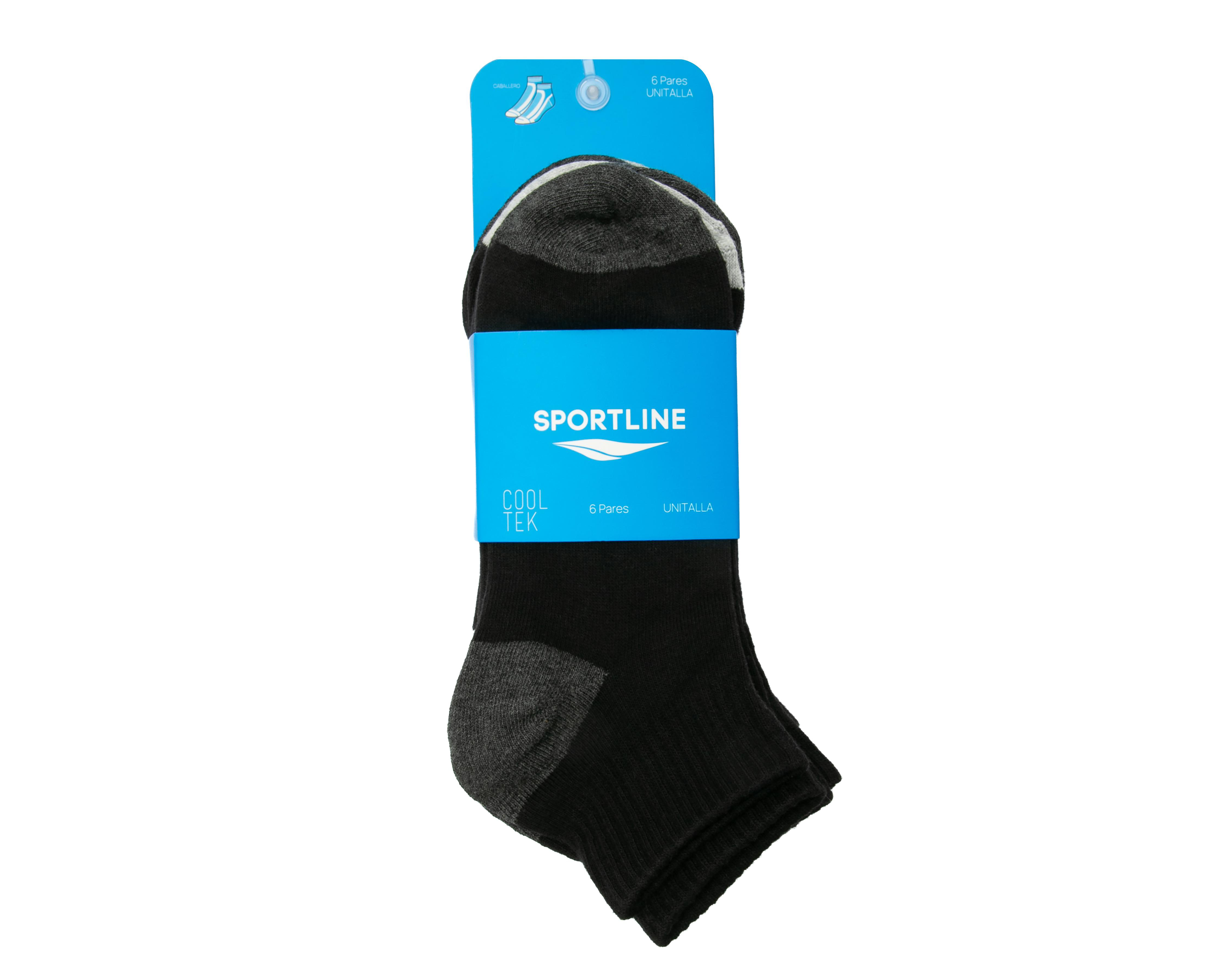 Foto 4 pulgar | Calcetines Deportivos Sportline Cooltek para Hombre 6 Pares