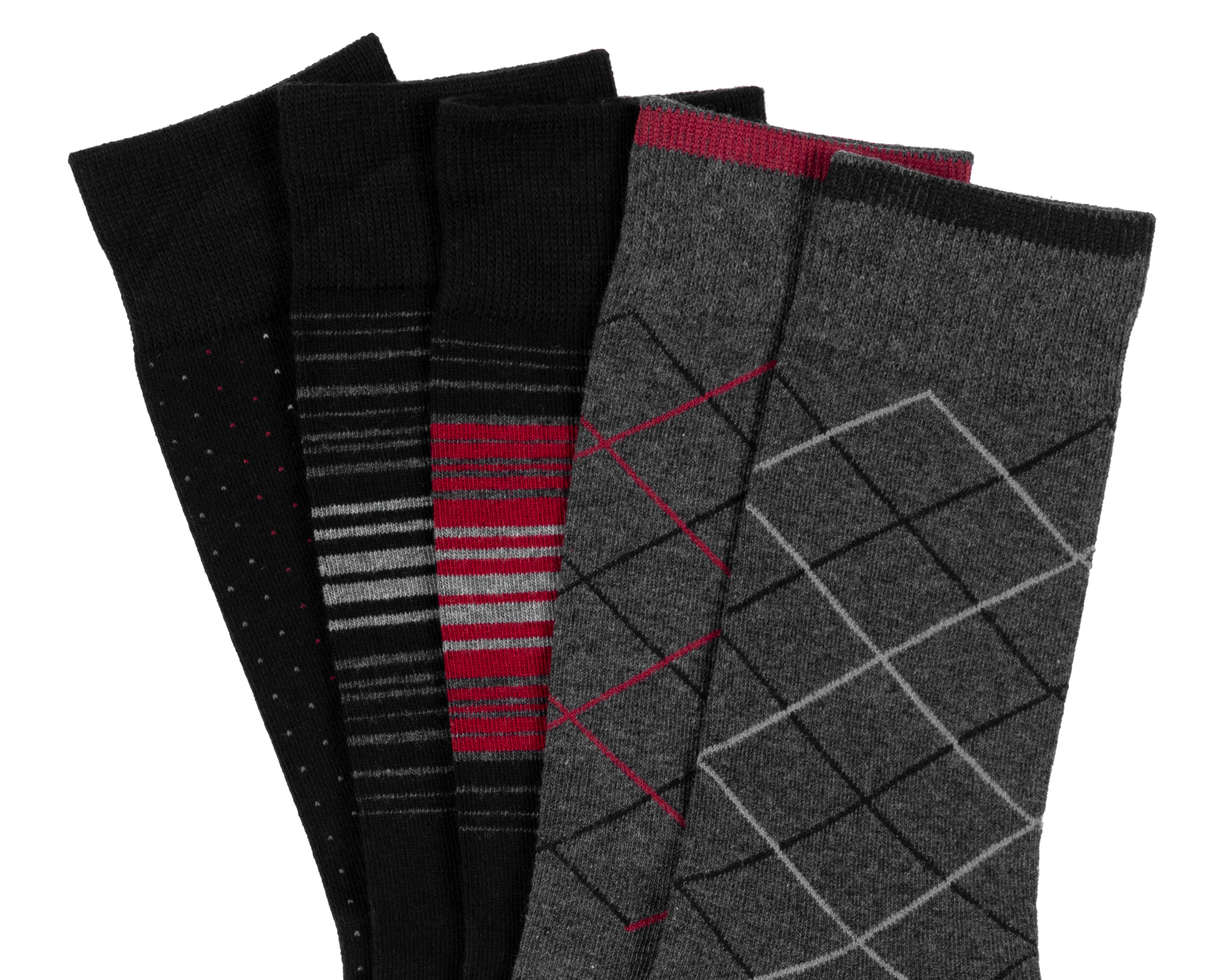 Foto 2 | Calcetas de Vestir Wall Street para Hombre 5 Pares