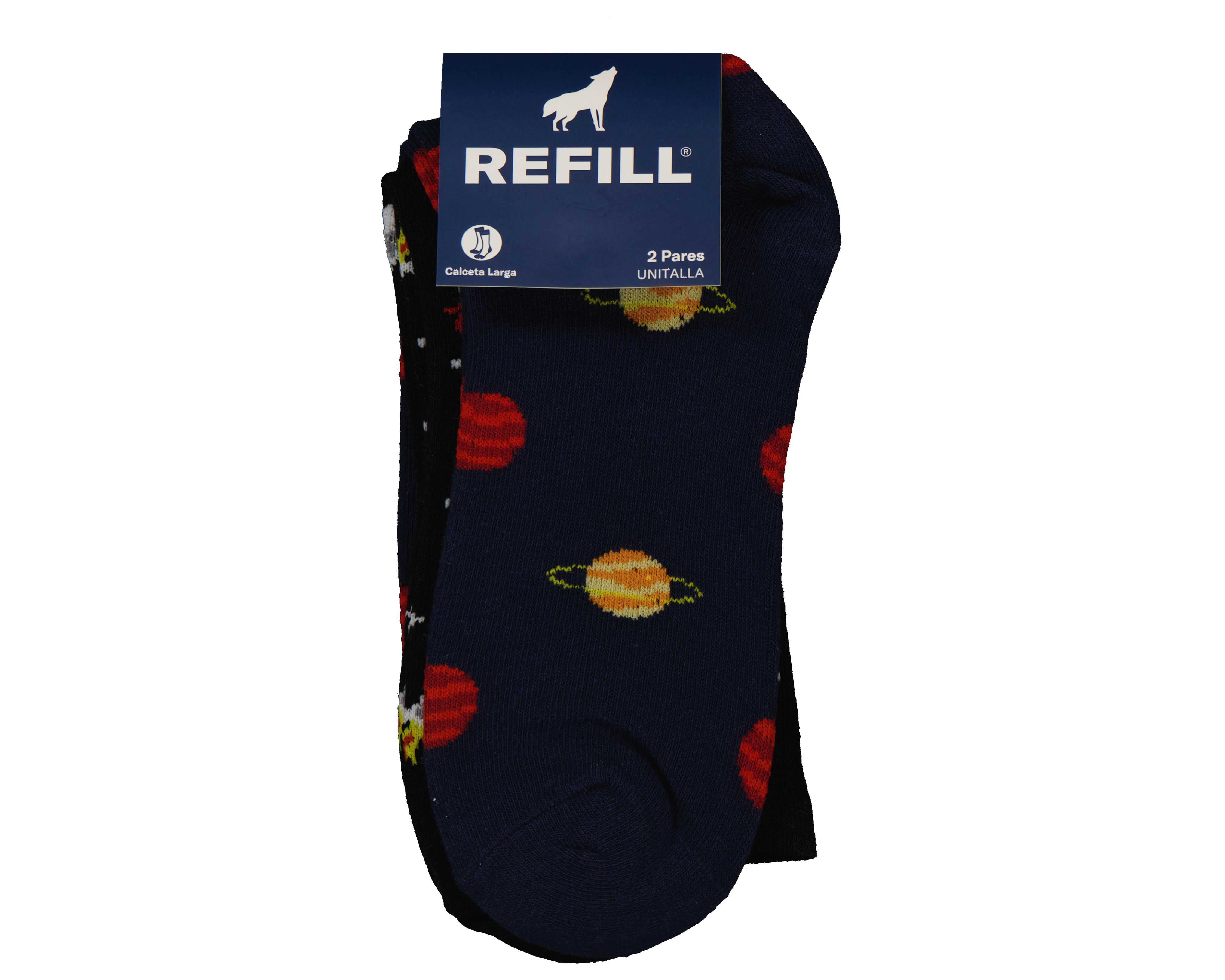 Foto 3 | Calcetas Largas Refill para Hombre 2 Pares