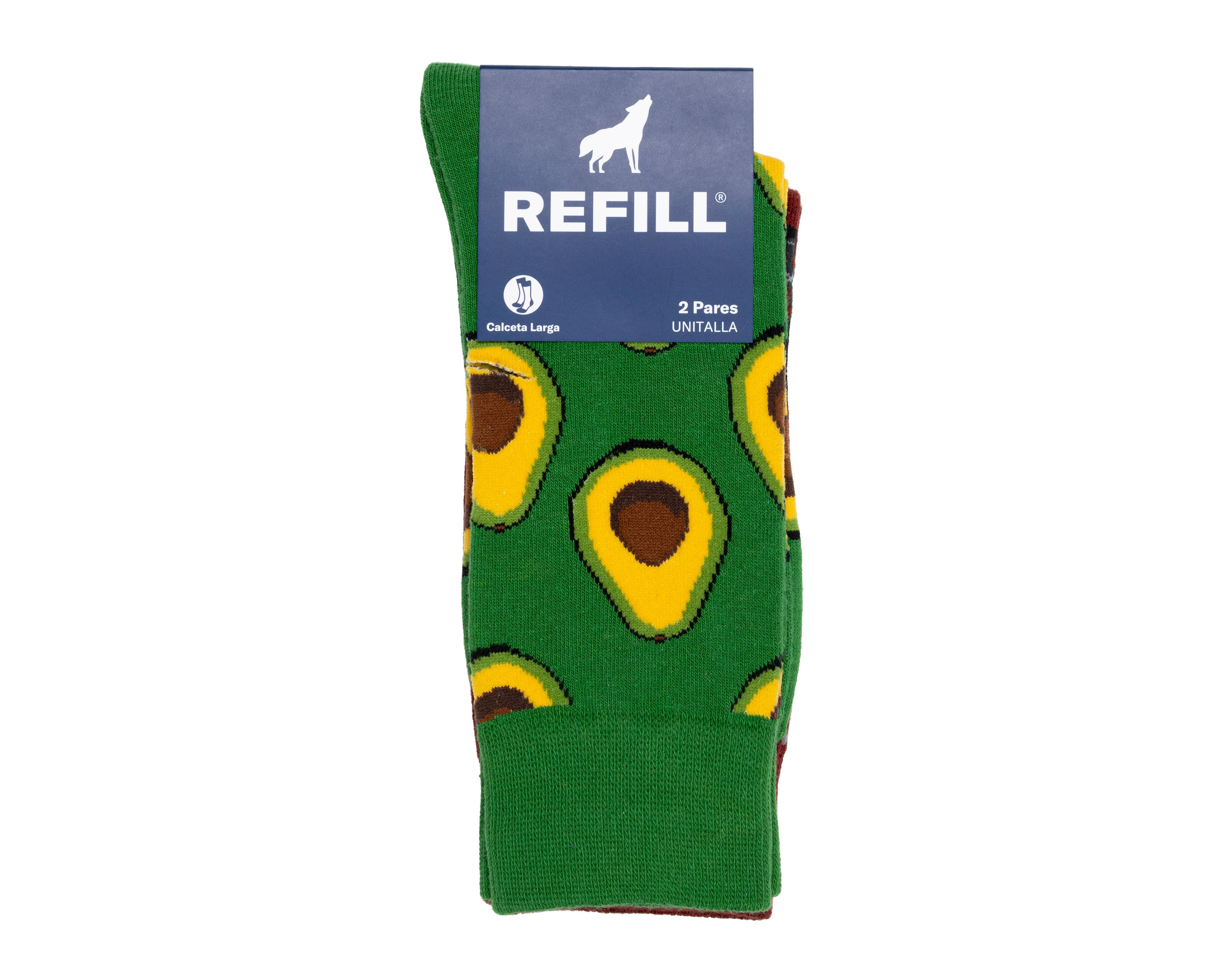 Foto 3 | Calcetas Largas Refill para Hombre 2 Pares