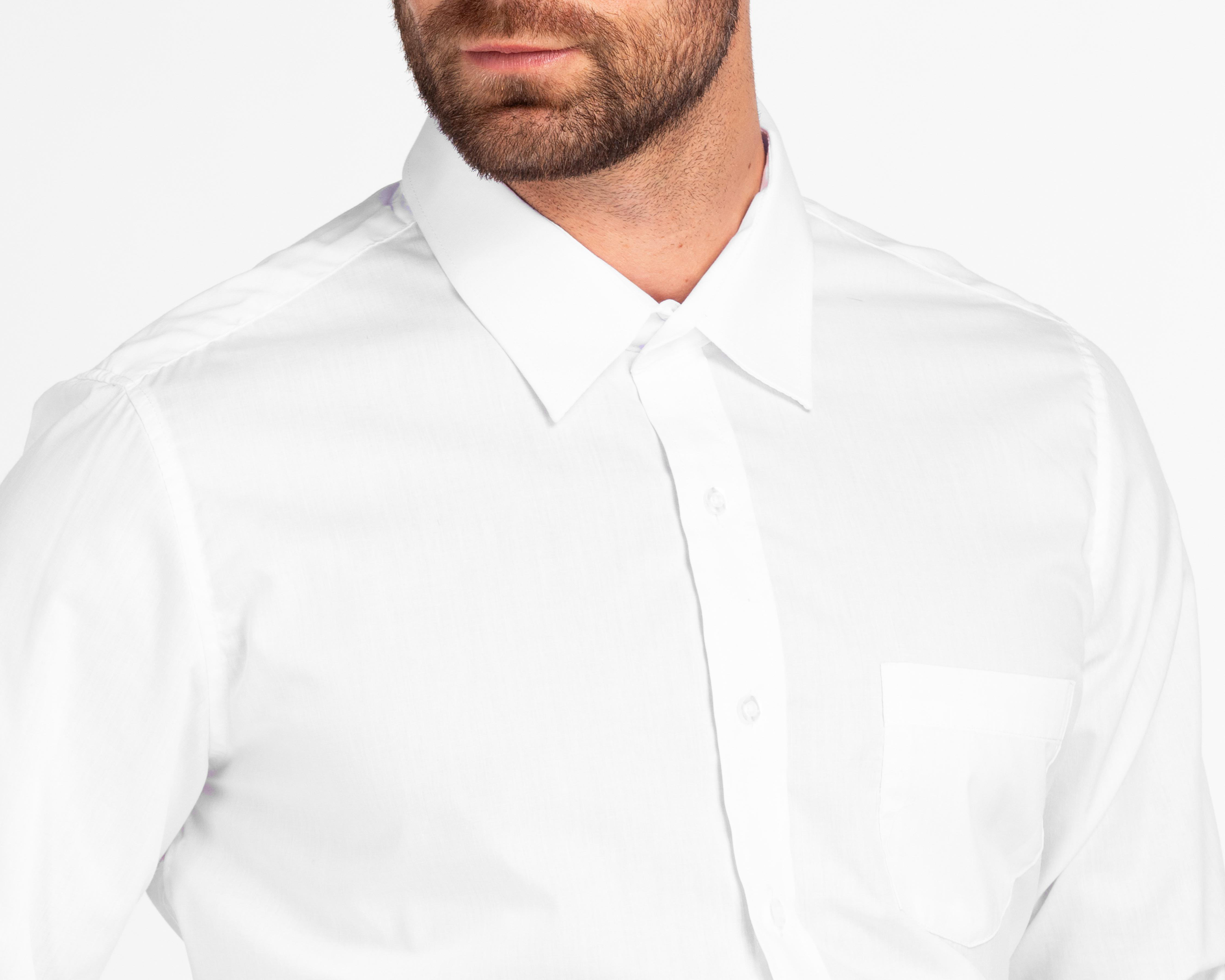 Foto 5 pulgar | Camisa de Vestir Wall Street Maga Larga Cuello Americano