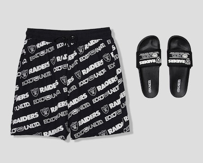 Foto 1 | Traje de Baño Ecko Unltd. NFL Las Vegas Raiders con Sandalias para Hombre