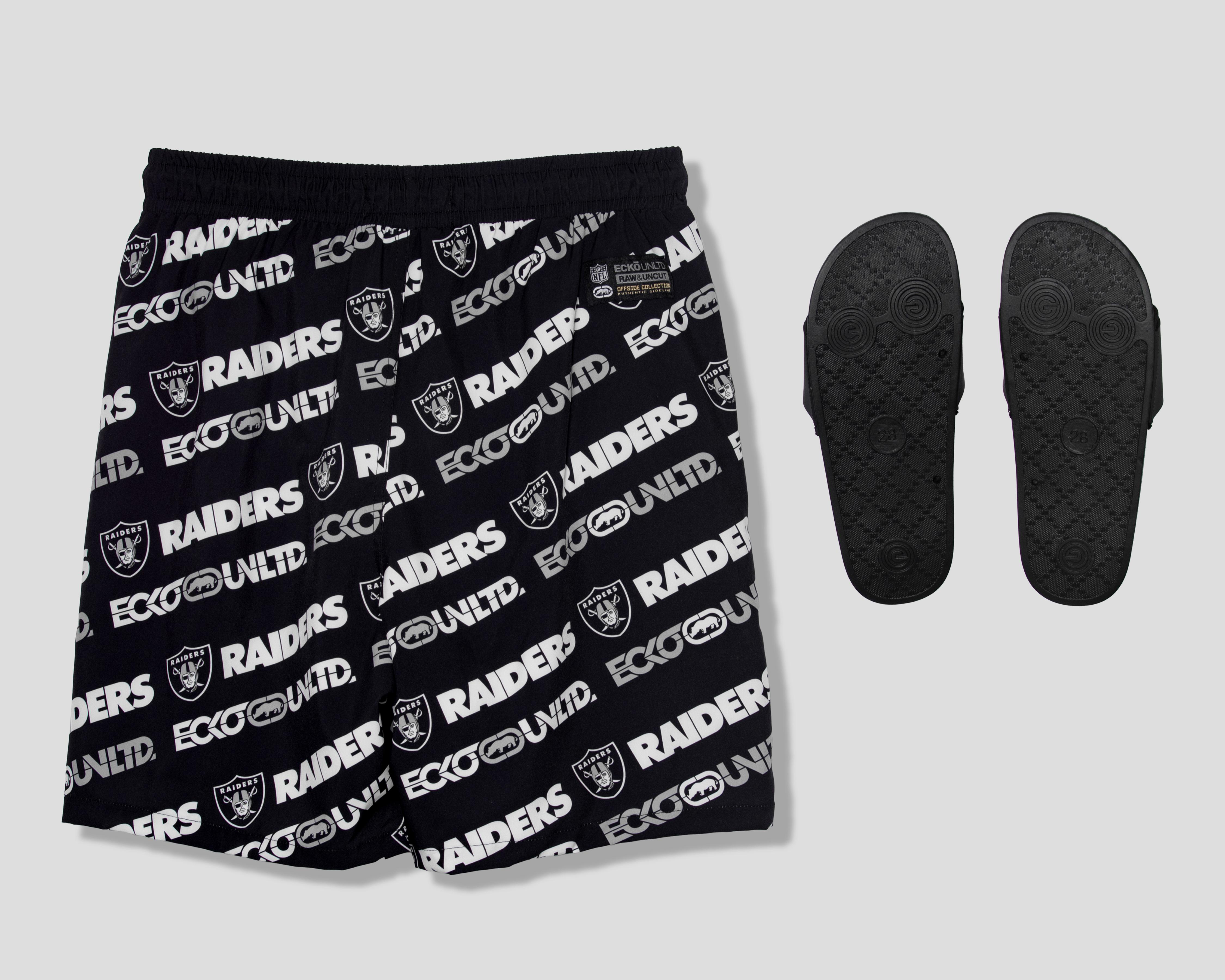 Foto 3 pulgar | Traje de Baño Ecko Unltd. NFL Las Vegas Raiders con Sandalias para Hombre