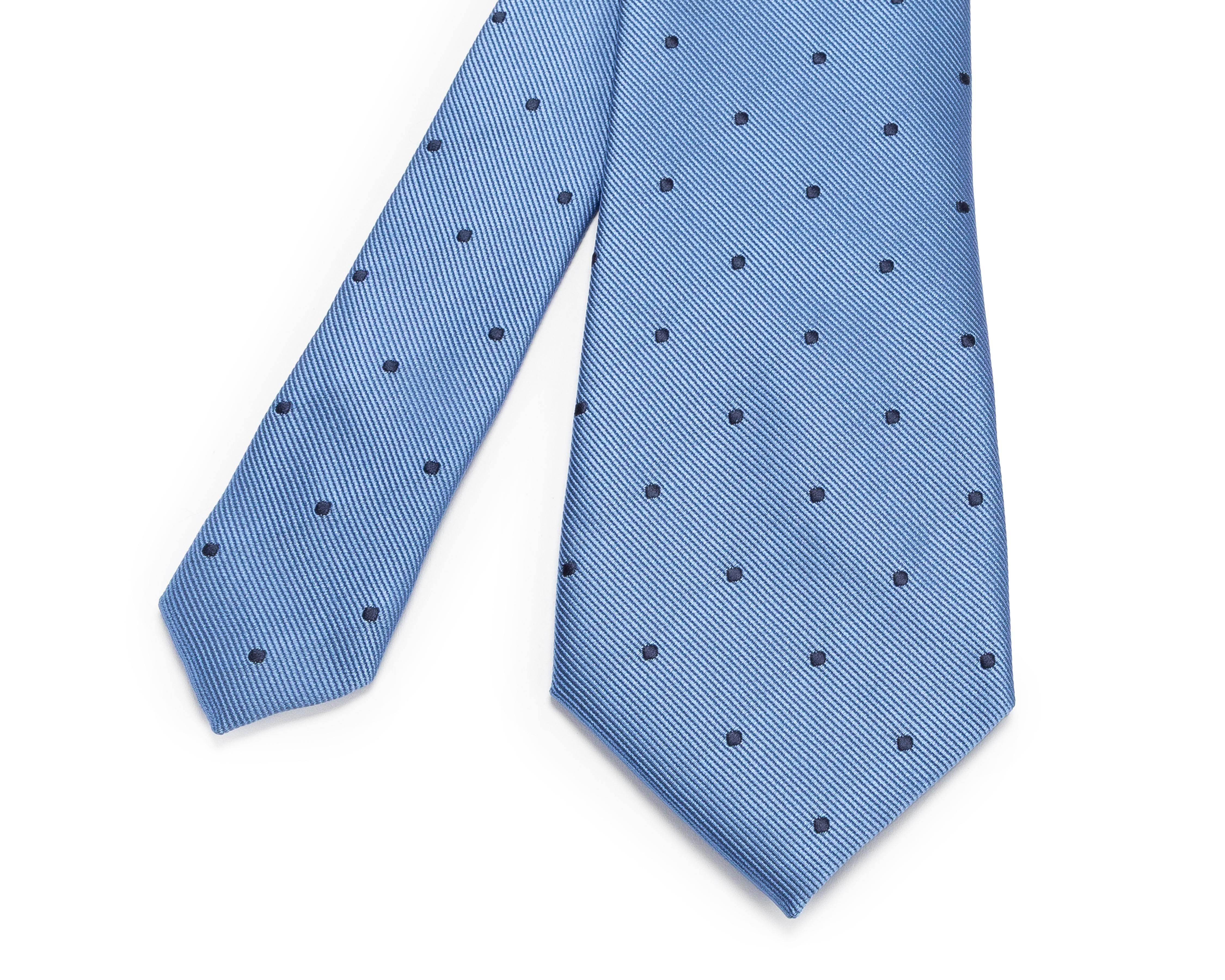 Foto 4 pulgar | Corbata con Puntos Wall Street Azul