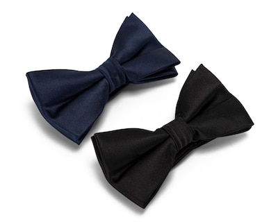 Foto 2 | Corbata de Moño Lisa Wall Street 2 Piezas