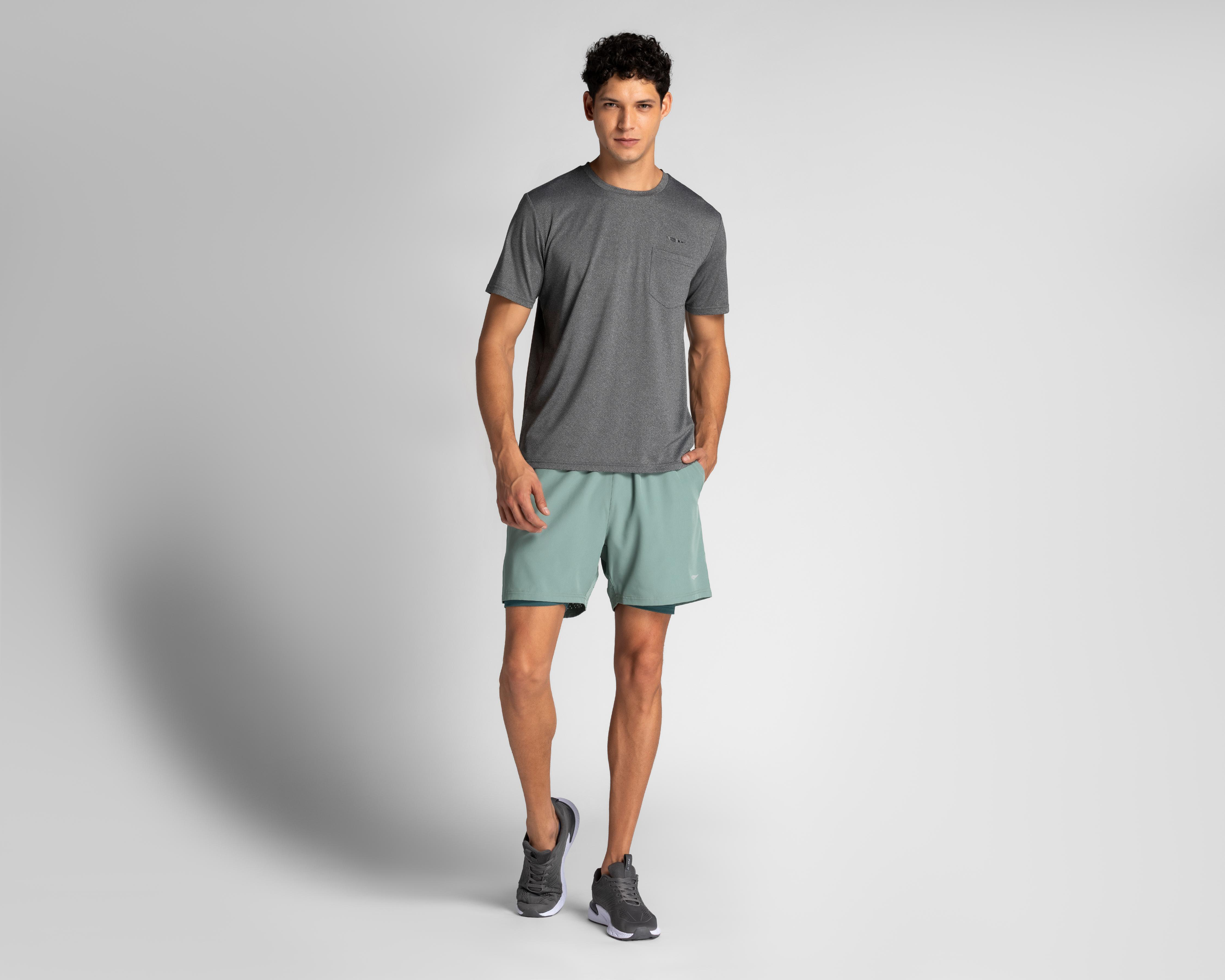 Foto 3 pulgar | Short de Entrenamiento Sportline para Hombre