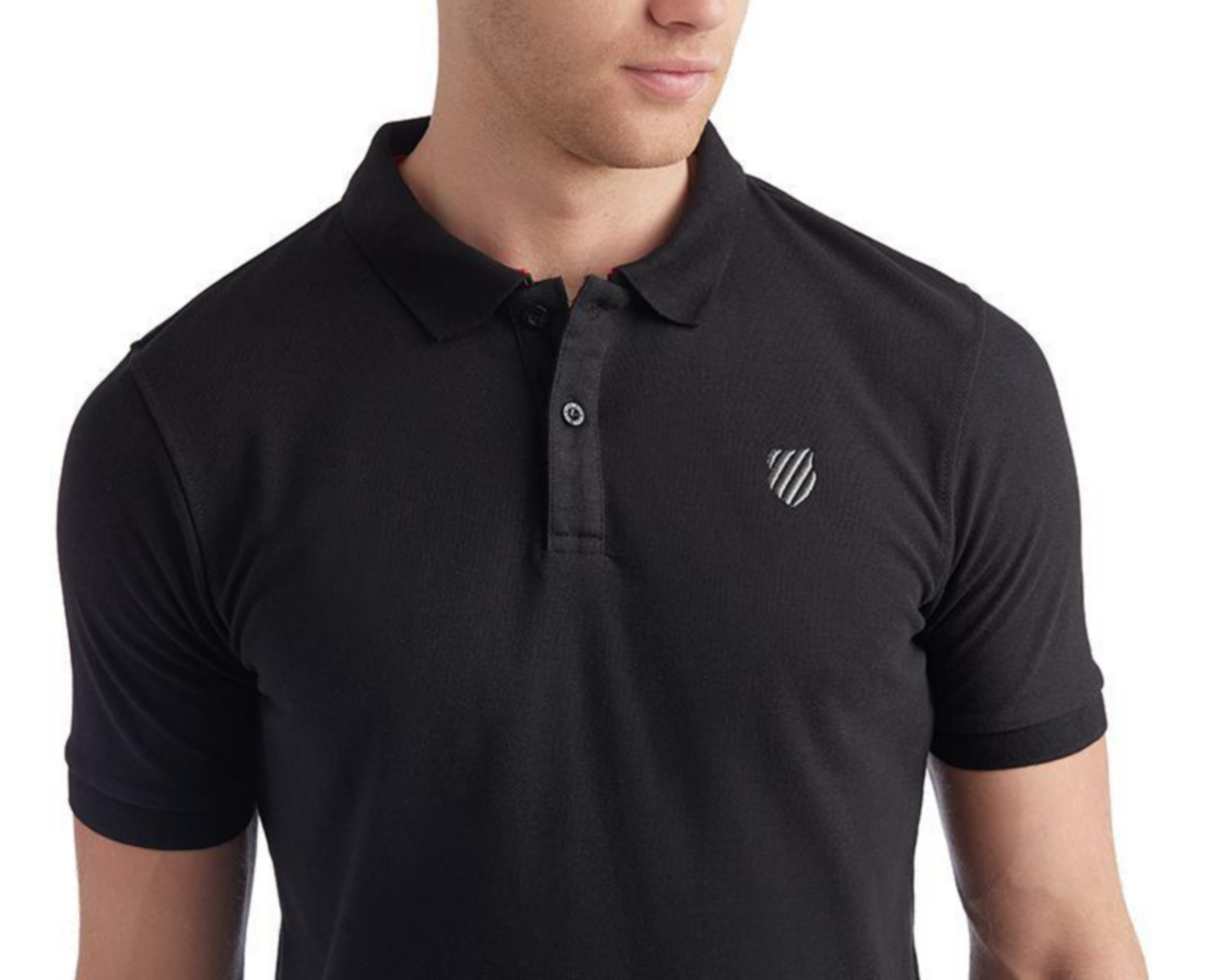 Foto 4 pulgar | Playera tipo Polo Negra marca K-Swiss para Hombre