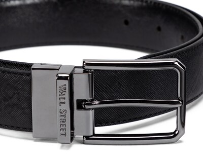 Foto 3 | Cinturón para Hombre Wall Street Negro