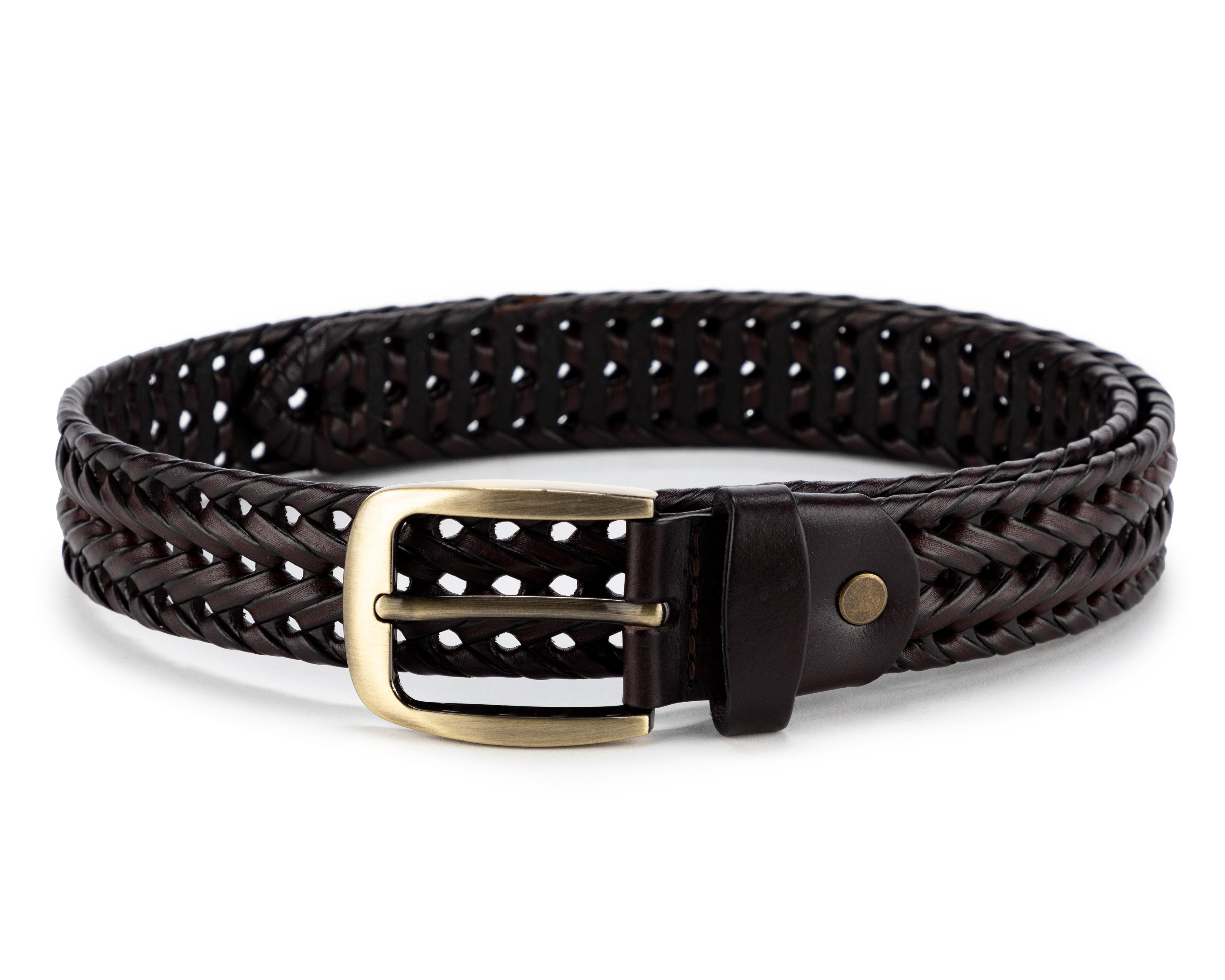 Cinturón de Piel para Hombre Porto Sur Trenzado $179