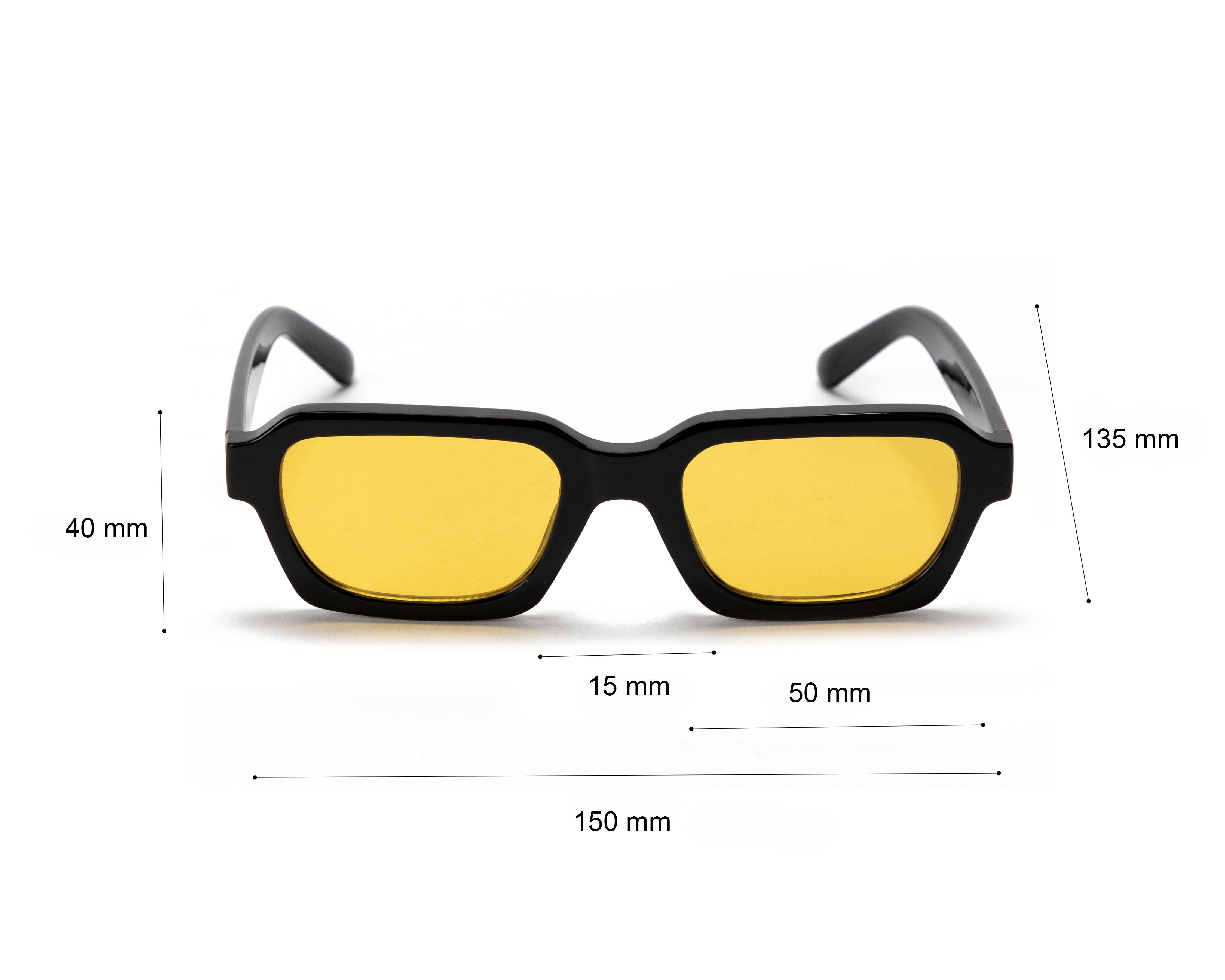 Foto 6 pulgar | Lentes de Sol para Hombre Strona Rectangulares Negros