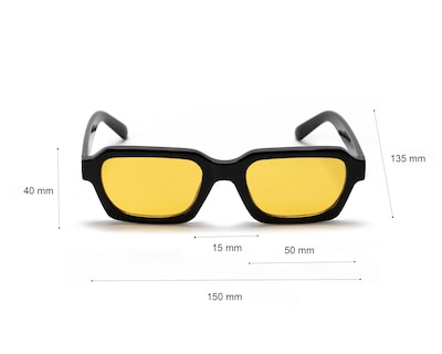 Foto 5 | Lentes de Sol para Hombre Strona Rectangulares Negros