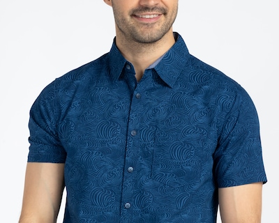 Foto 4 | Camisa Casual de Algodón Refill Regular Estampada para Hombre
