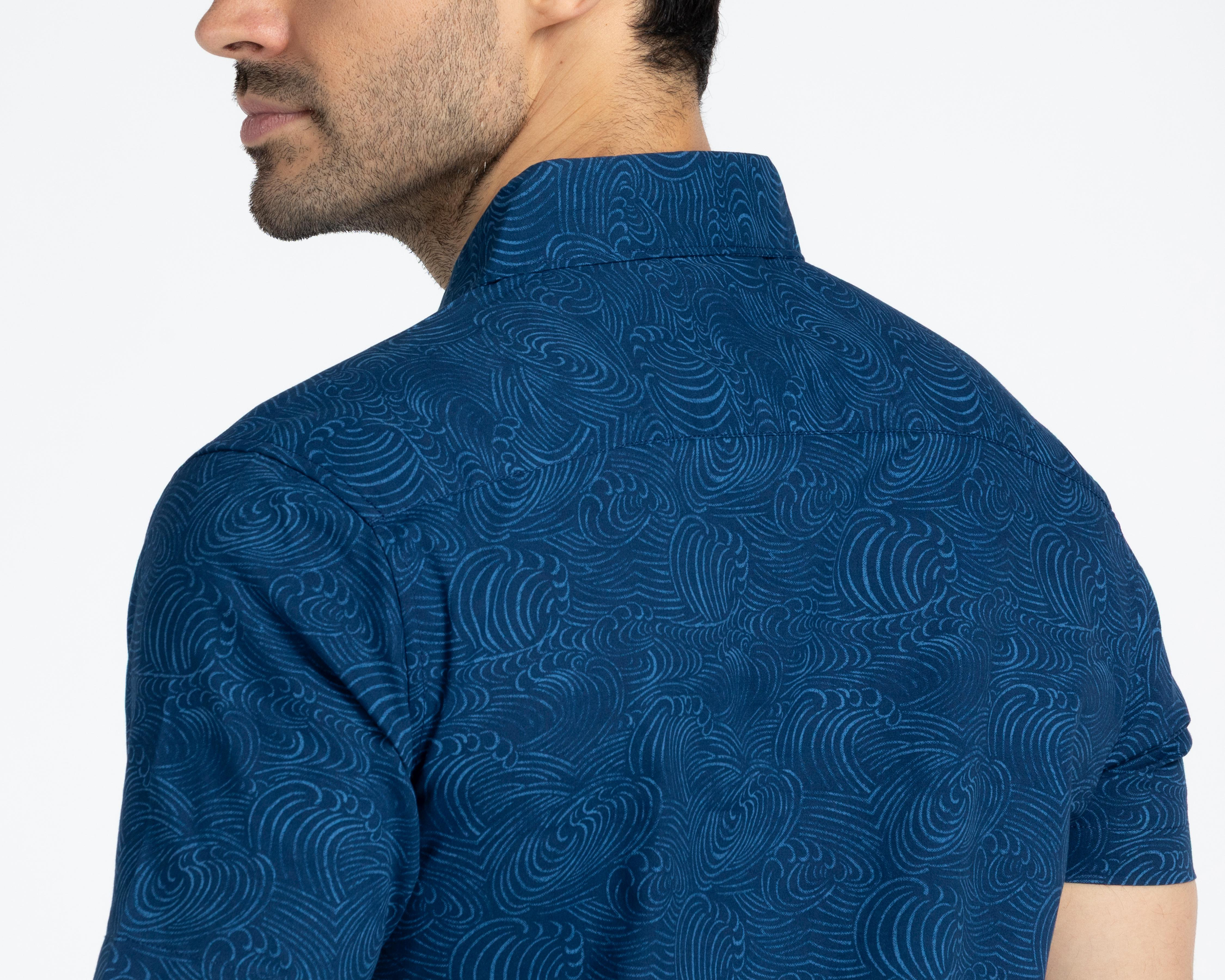 Foto 5 | Camisa Casual de Algodón Refill Regular Estampada para Hombre