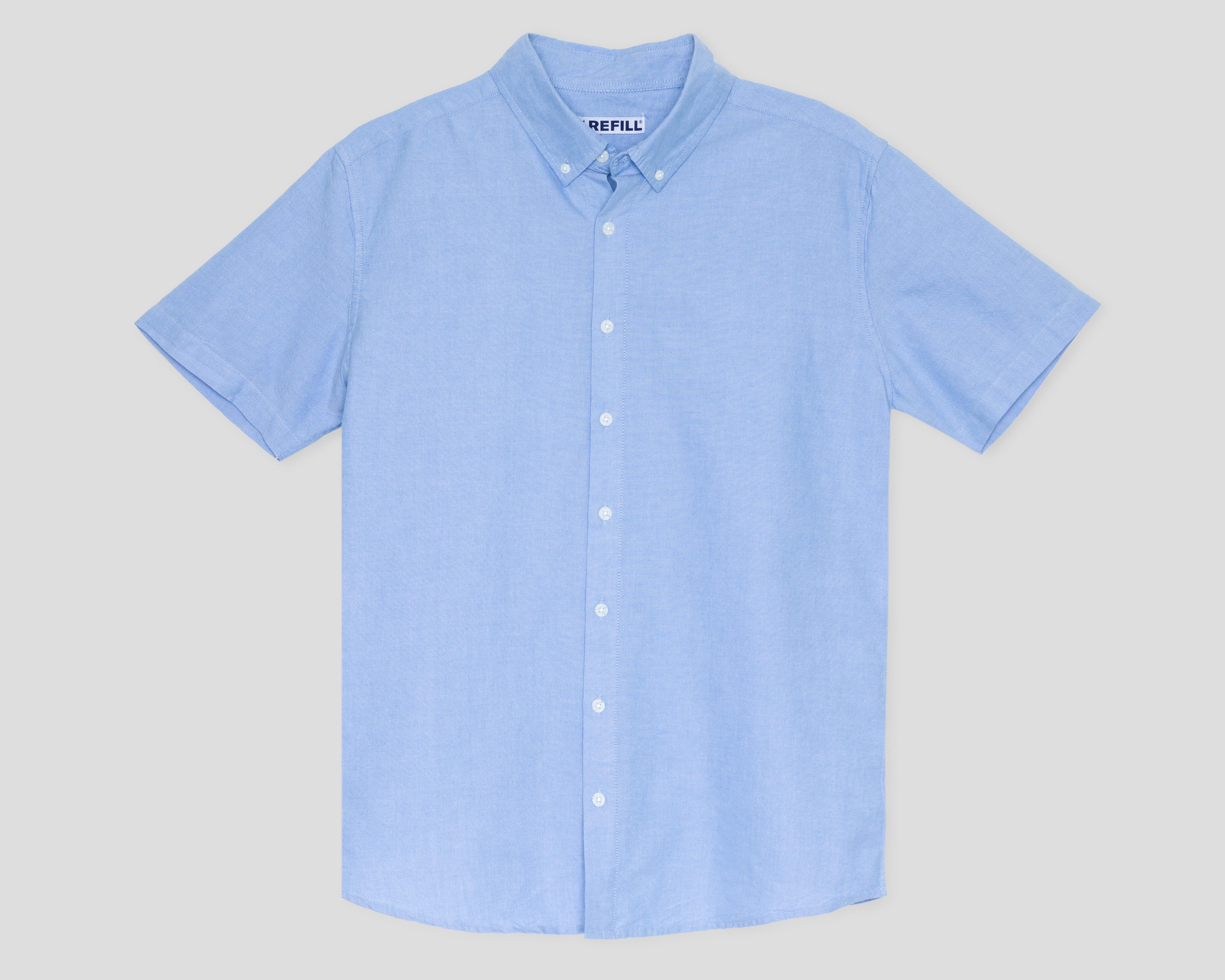 Foto 1 | Camisa Casual de Algodón Refill Regular Lisa para Hombre