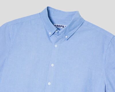 Foto 3 | Camisa Casual de Algodón Refill Regular Lisa para Hombre