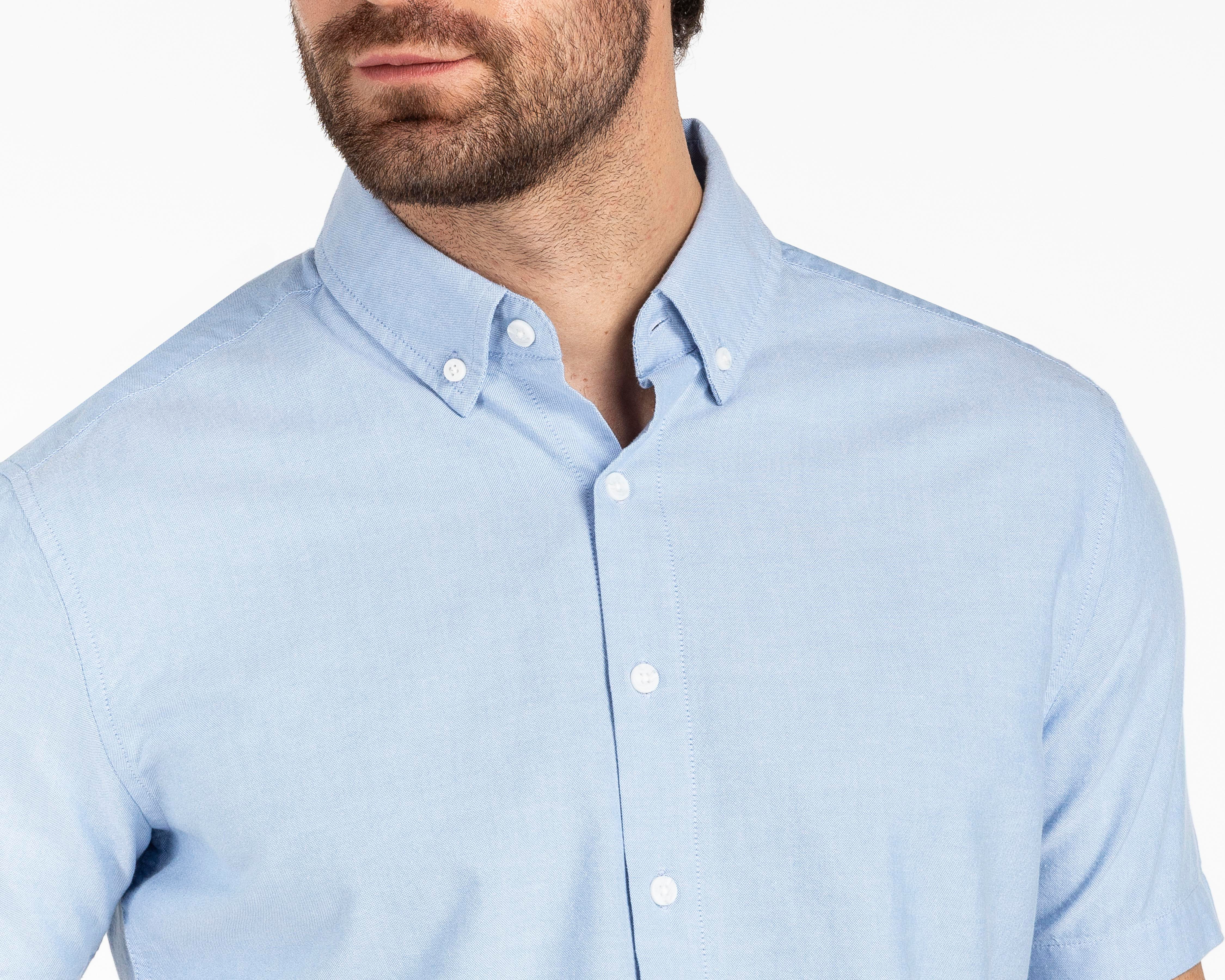 Foto 5 pulgar | Camisa Casual de Algodón Refill Regular Lisa para Hombre