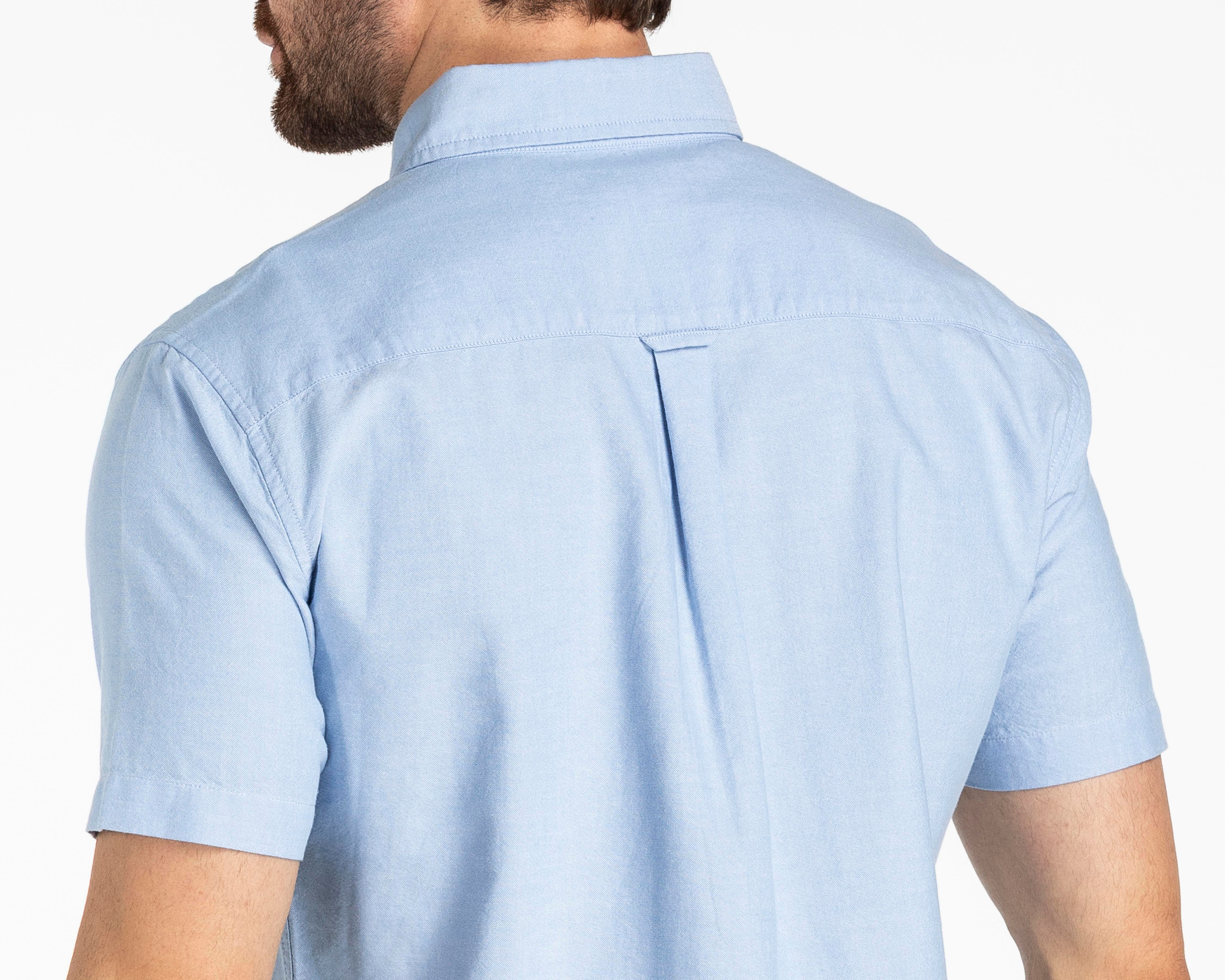 Foto 6 pulgar | Camisa Casual de Algodón Refill Regular Lisa para Hombre